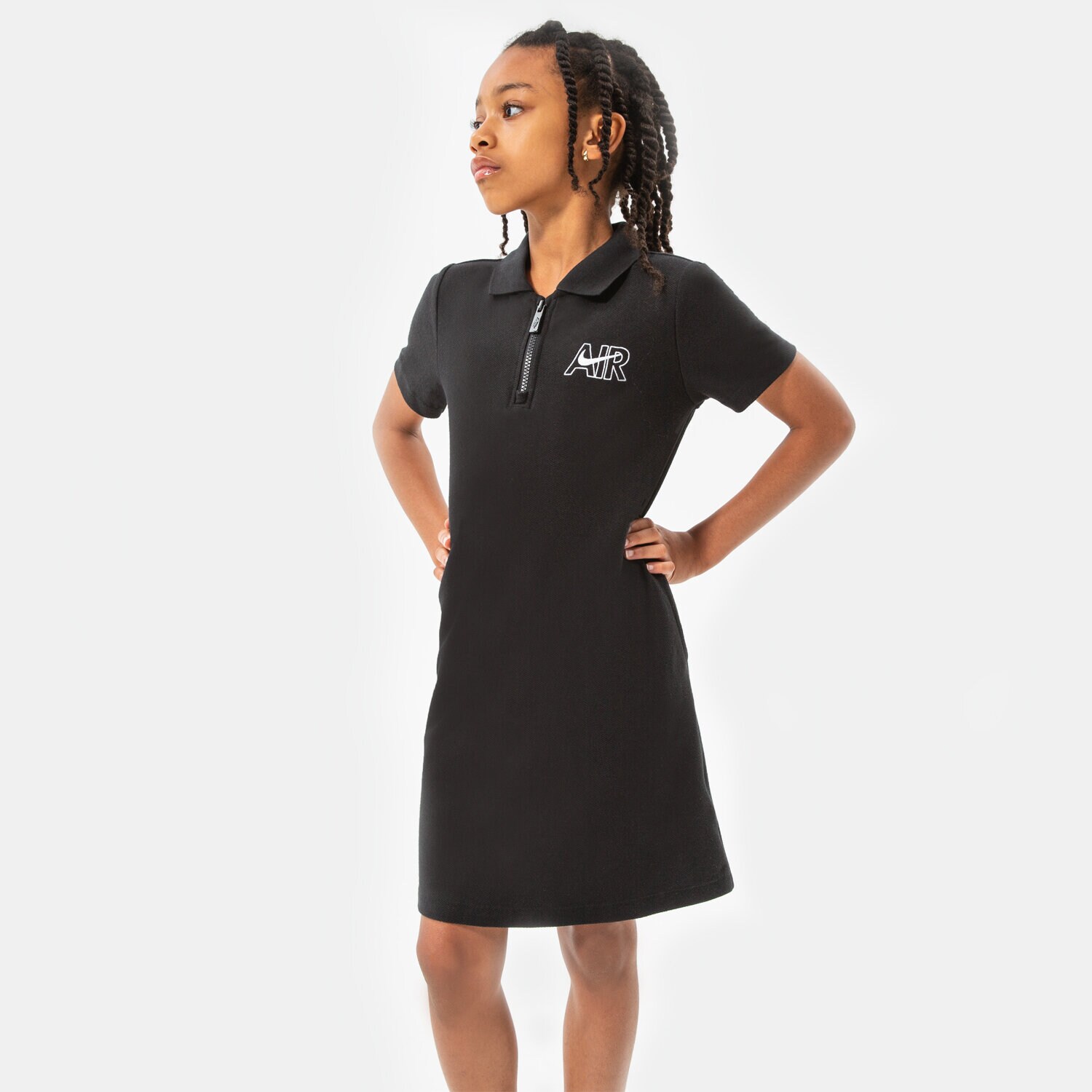 Kinder NIKE KLEID G NSW AIR TRAININGSANZUGS GIRL DO7164-010 Schwarz