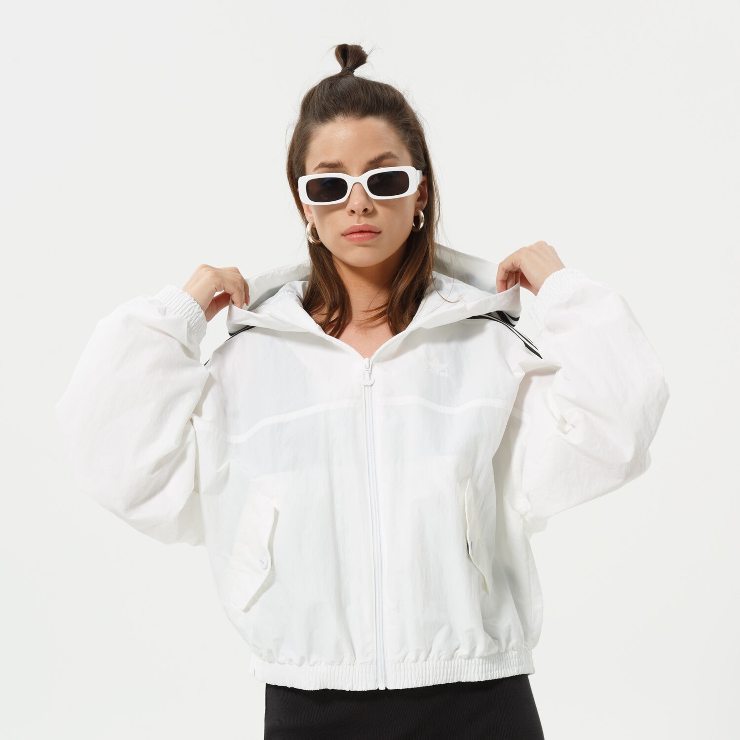 Damen Übergangsjacke ADIDAS JACKE WINDBREAKER HC2023 Weiß