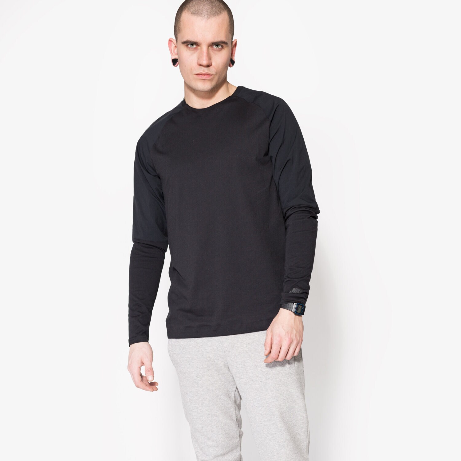 Herren T-Shirt NIKE T-SHIRT LS NSW BND TOP LS 832206010 Schwarz