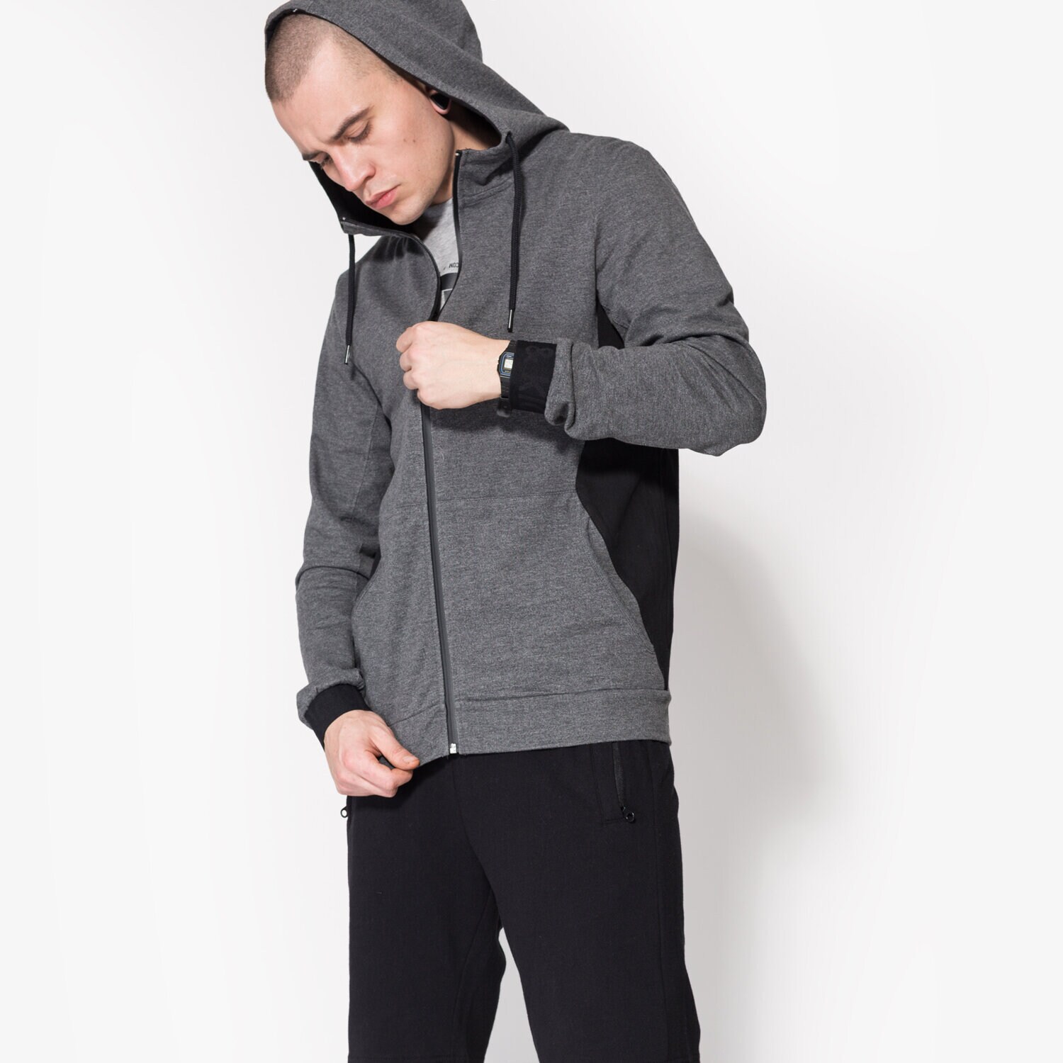 Herren CONFRONT SWEATSHIRT HUNTLEY CF17BLM19001 Grau