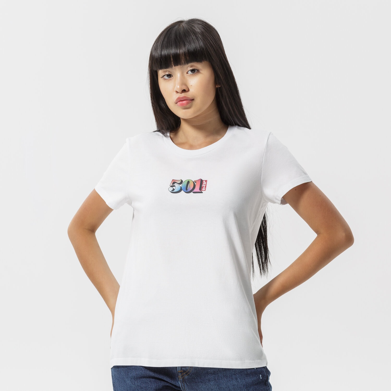 Damen T-Shirt LEVI'S T-SHIRT THE PERFECT TEE 17369-1922 Weiß