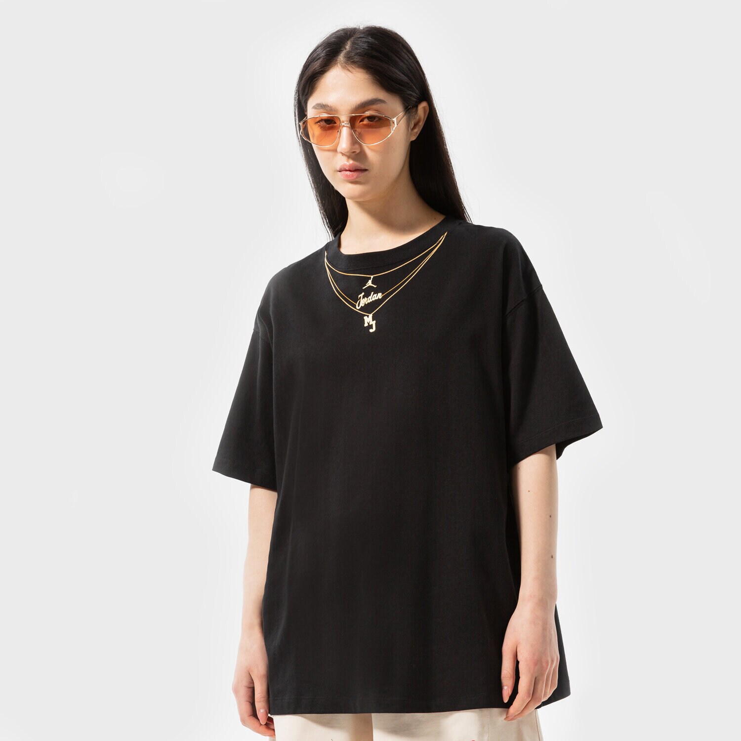 Damen T-Shirt JORDAN T-SHIRT W J HER CHAIN TEE CORE DO5020-010 Schwarz