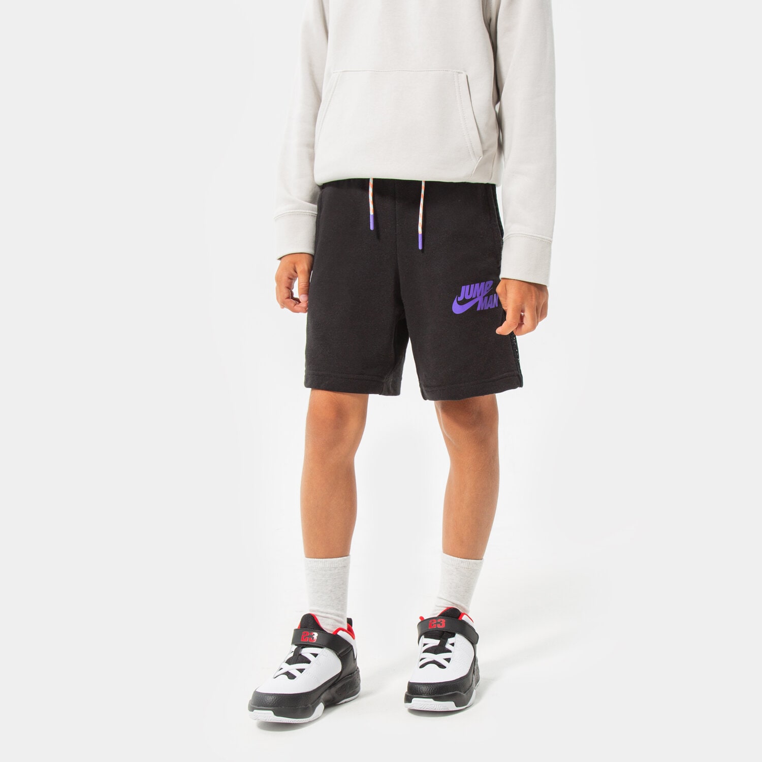 Kinder JORDAN SHORTS JUMPMAN X NIKE FT SHORT BOY 95B452-023 Schwarz