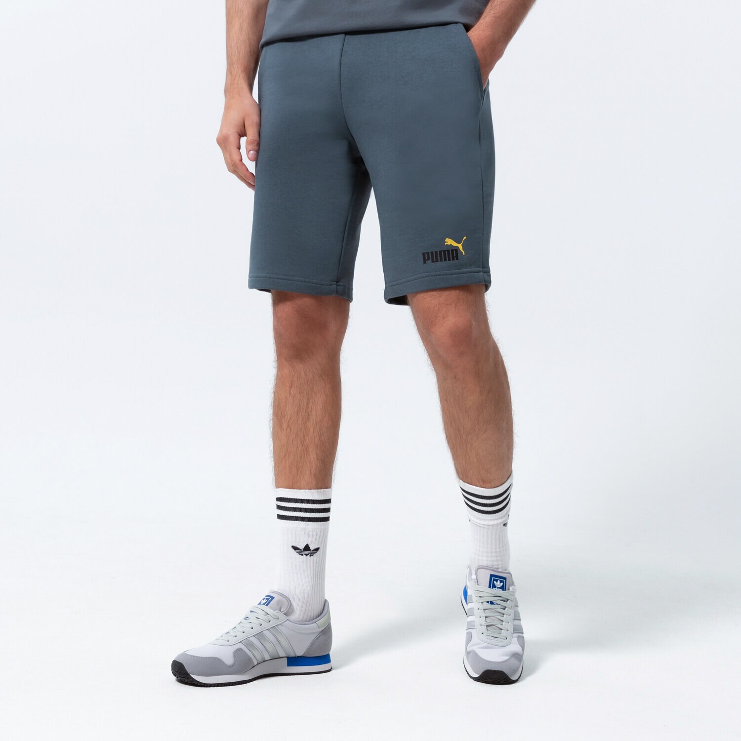 Herren Shorts PUMA SHORTS ESS+ 2 COL 10" 586766 42 Grün