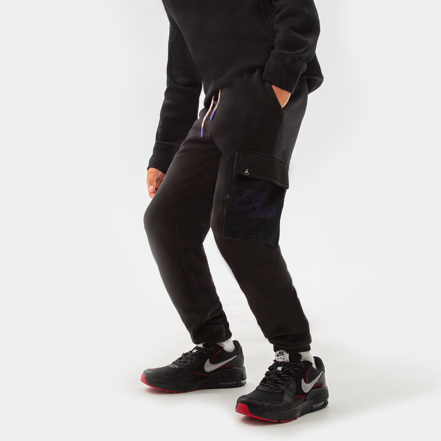 Kinder Hosen JORDAN HOSE JUMPMAN X NIKE MESH POCKET PANT BOY 95B451-023 Schwarz