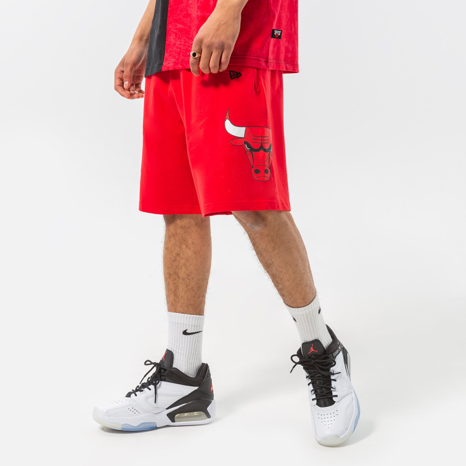Herren Shorts NEW ERA SHORTS WASHED LOGO BULLS CHICAGO BULLS FDR 13083852 Rot