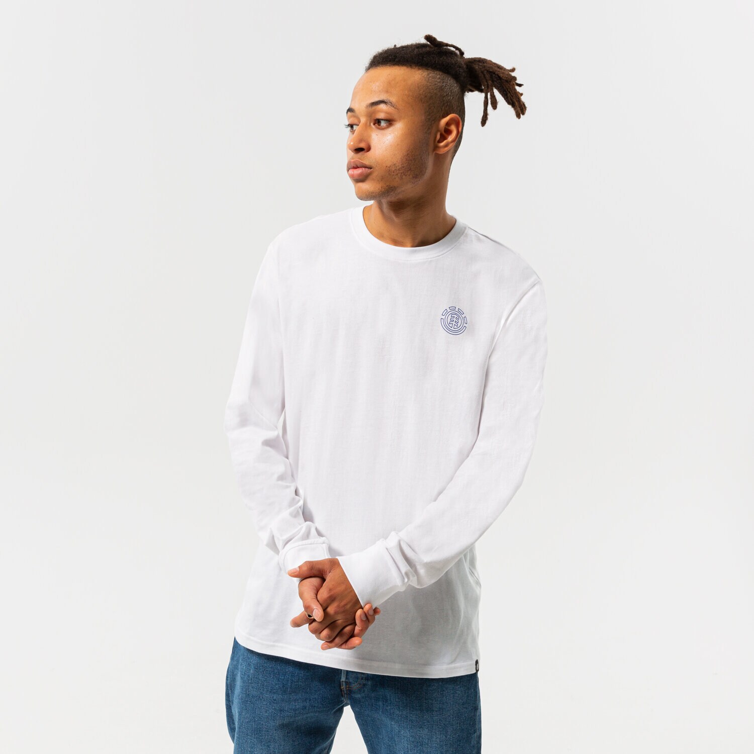 Herren T-Shirt ELEMENT T-SHIRT HOLLIS LS C1LSB9-3904 Weiß