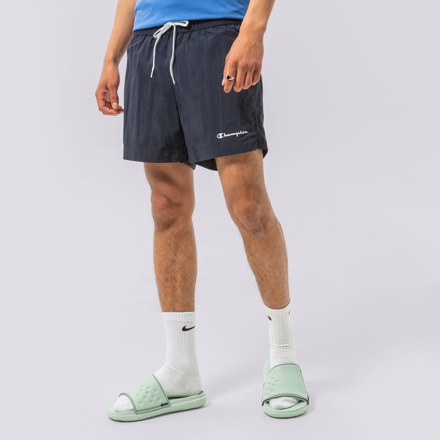 Herren Shorts CHAMPION SHORTS BEACHSHORT 216069BS517 Dunkelblau