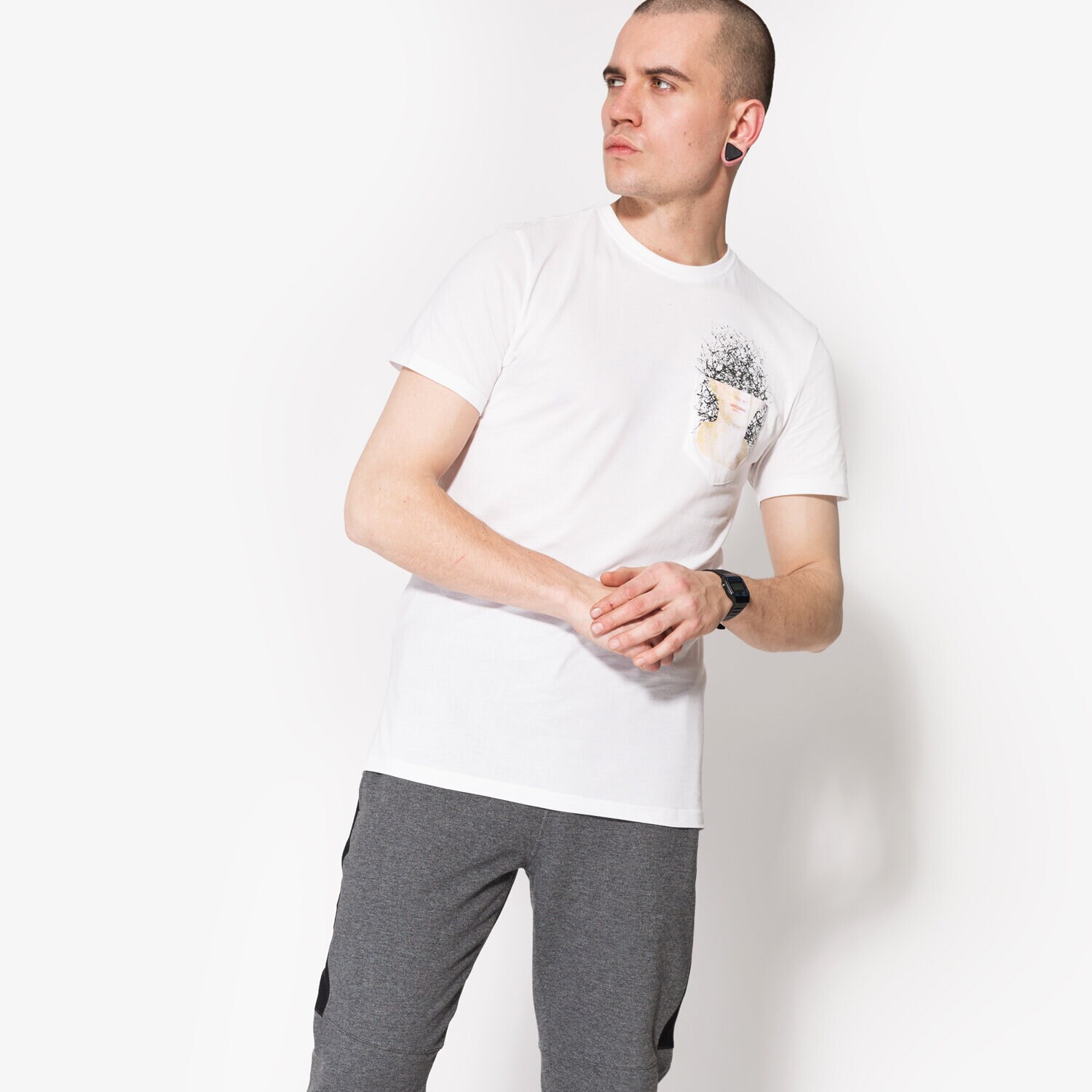 Herren T-Shirt CONFRONT T-SHIRT SS SCULPTURE CF17TSM64001 Weiß
