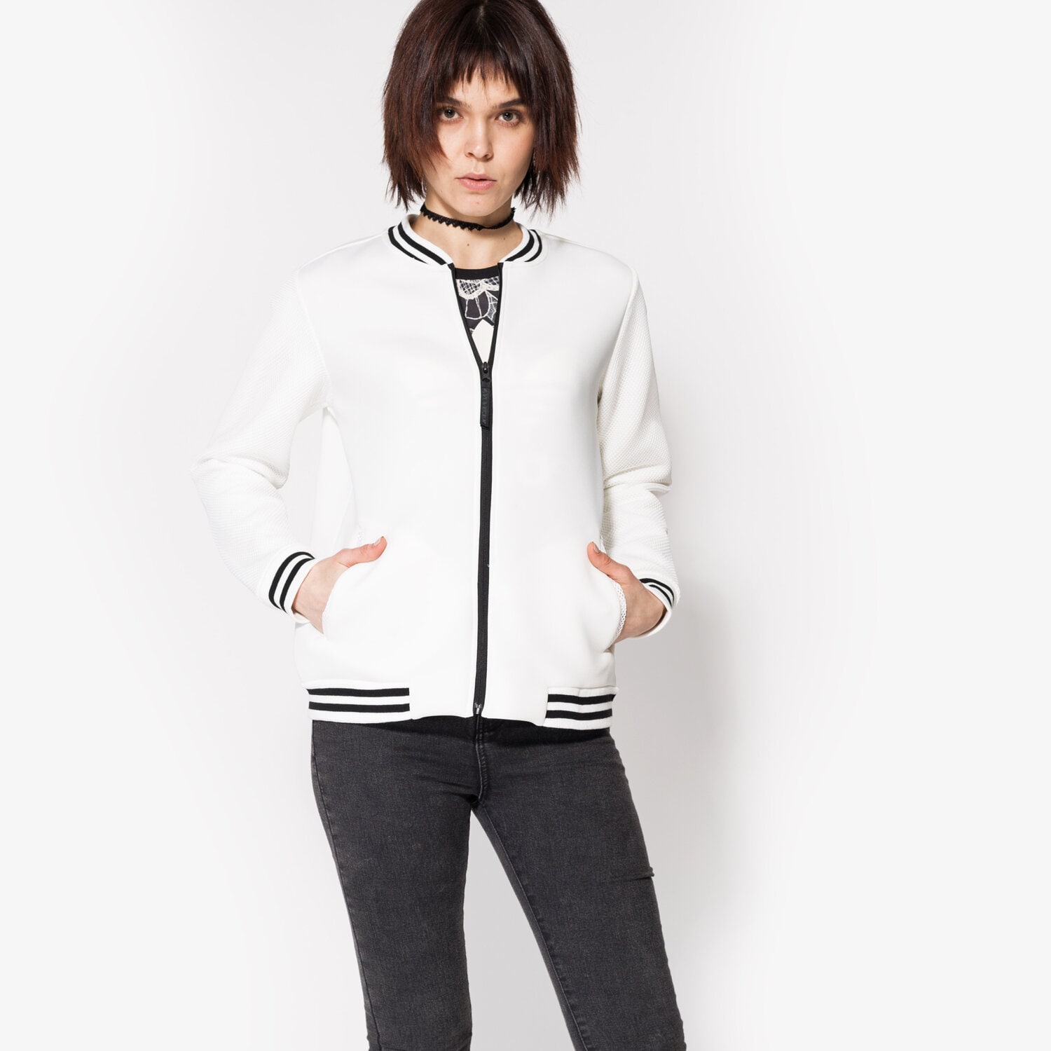 Damen CONFRONT SWEATSHIRT HOOK CF17BLD32001 Weiß