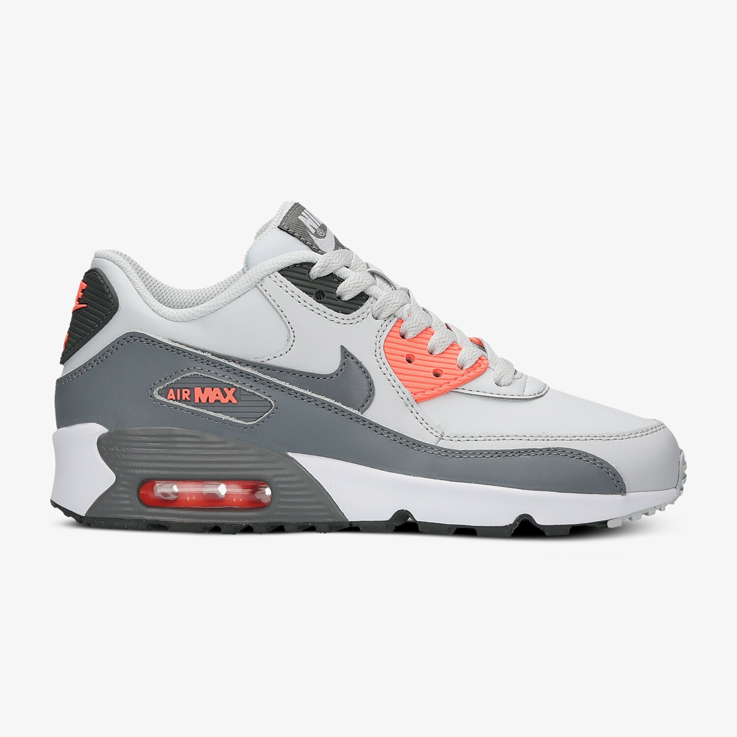 Kinder Sneaker NIKE AIR MAX 90 LEATHER (GS)  833376006 Grau