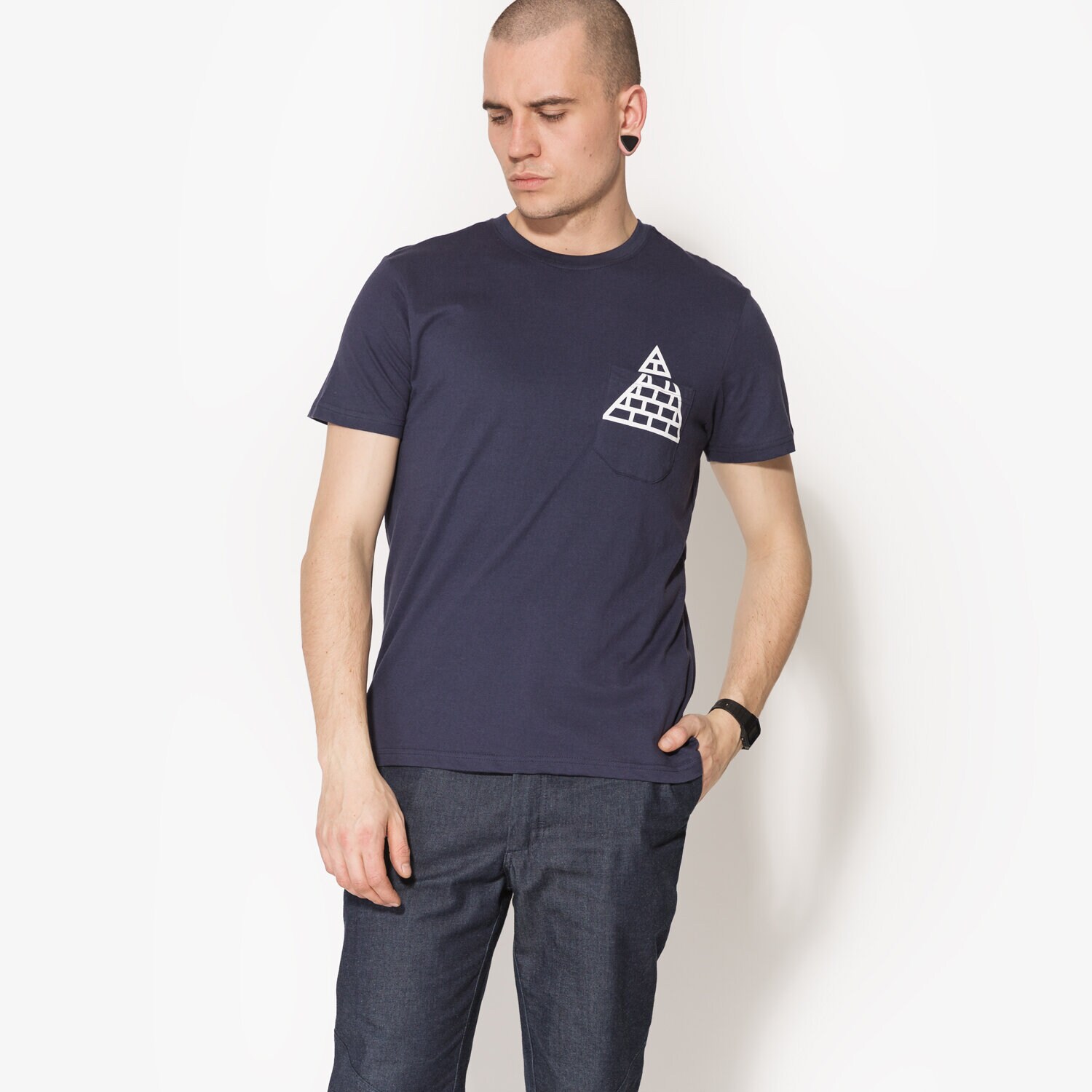 Herren T-Shirt CONFRONT T-SHIRT SS TRIANGLE CF17TSM59001 Dunkelblau