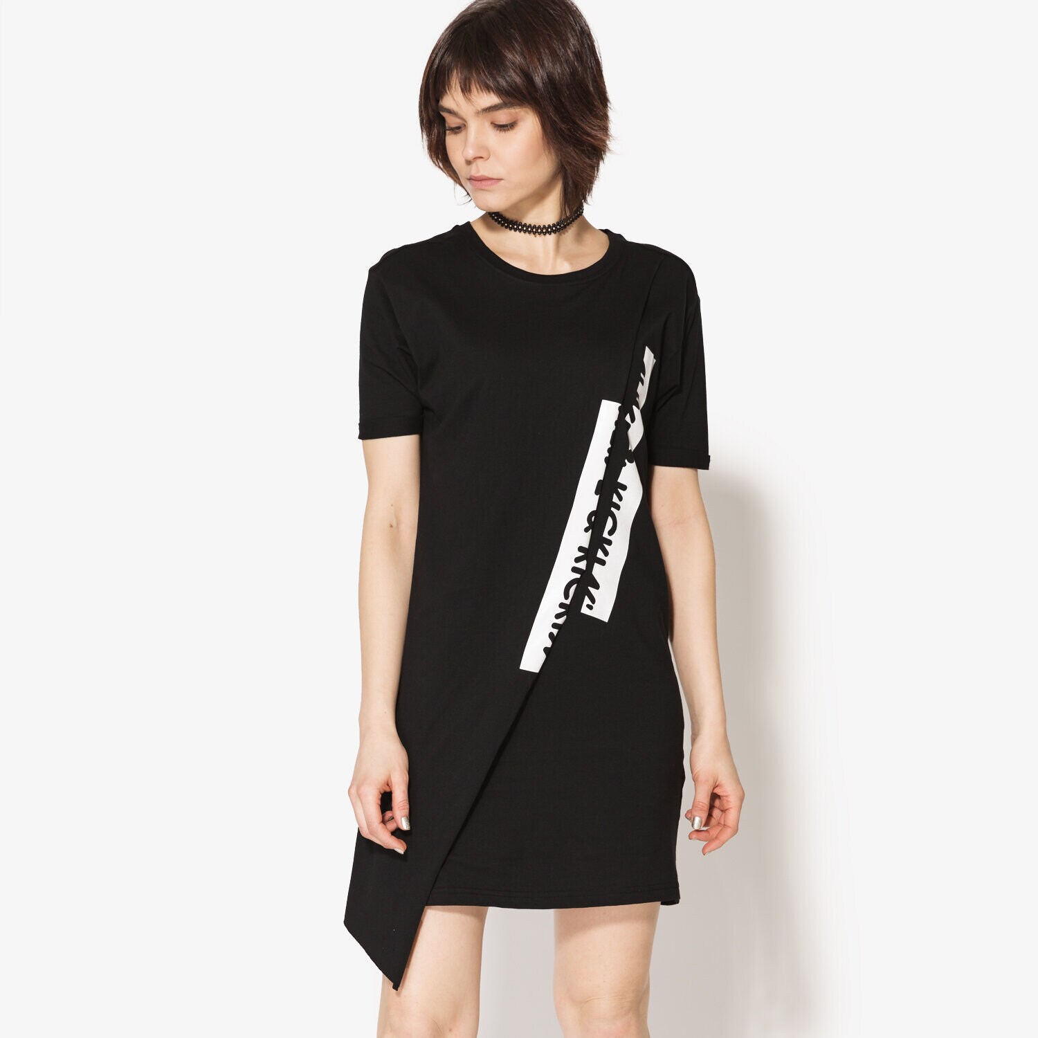 Damen Kleid CONFRONT KLEID CROSS CF17SUD05001 Schwarz