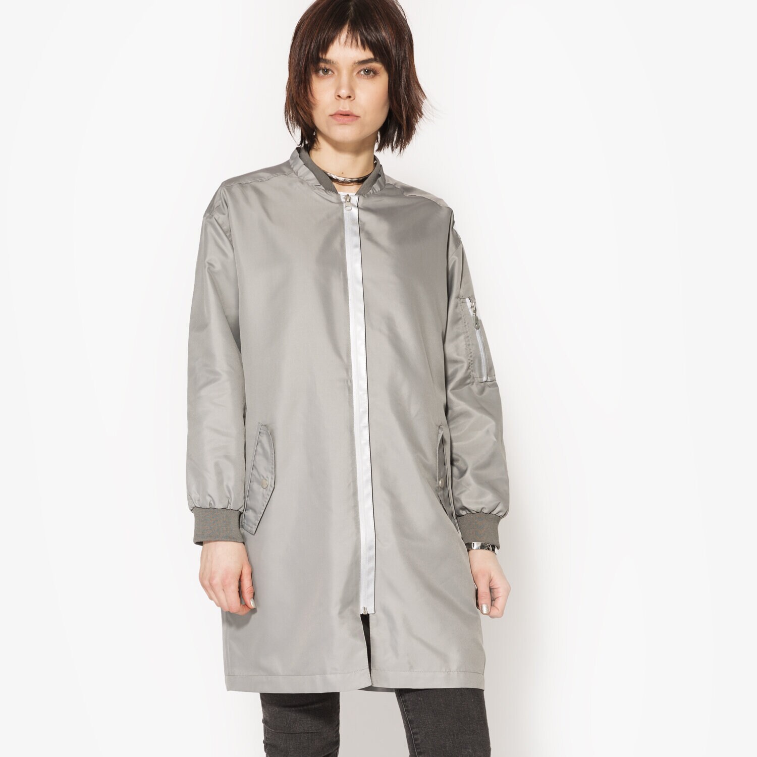 Damen Übergangsjacke CONFRONT JACKE GOZO CF17KUD15001 Grau