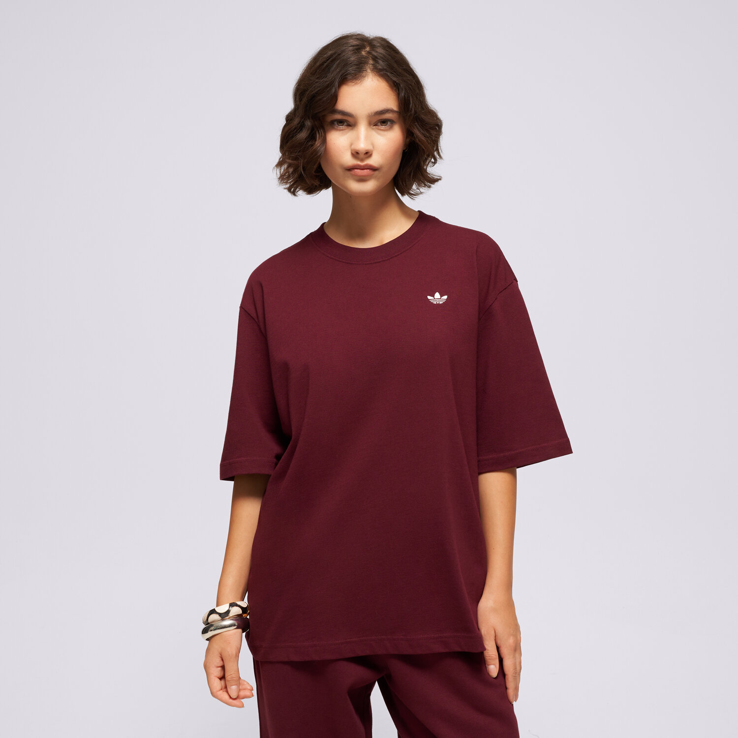 Damen T-Shirt ADIDAS T-SHIRT ESS TEE OS KT4804 Violet