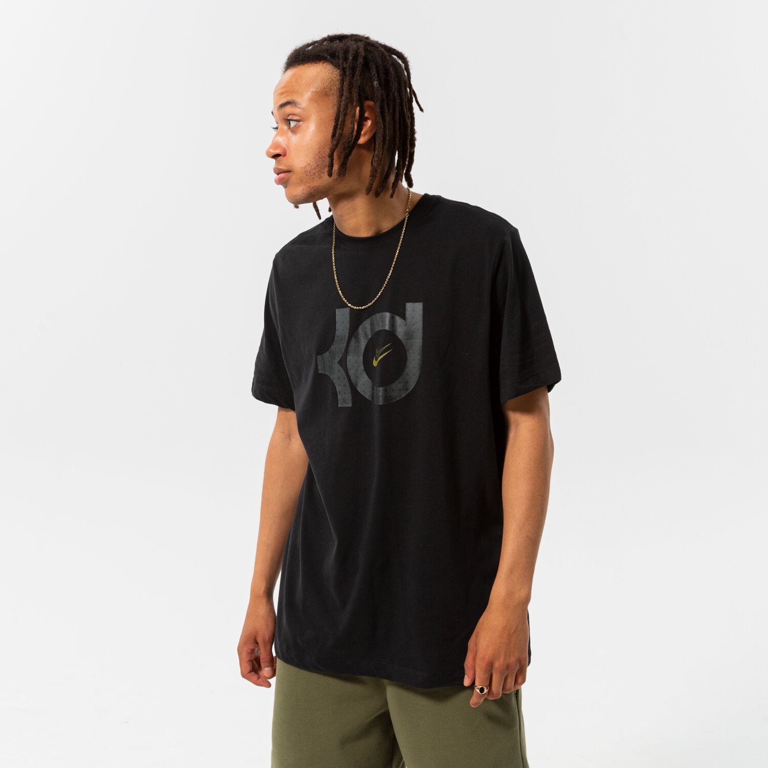 Herren T-Shirt NIKE T-SHIRT KD M NK DF TEE LOGO NBA DQ1874-010 Schwarz
