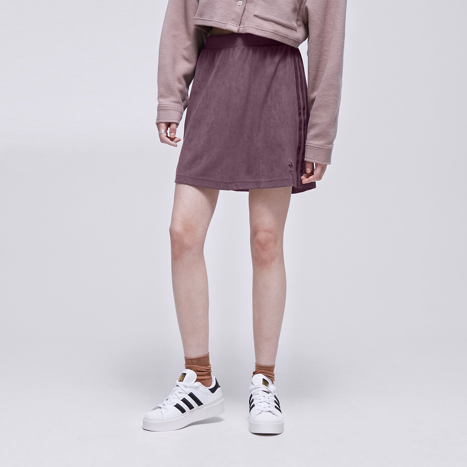 Damen Rock ADIDAS ROCK SUEDE SKIRT HM1687 Braun