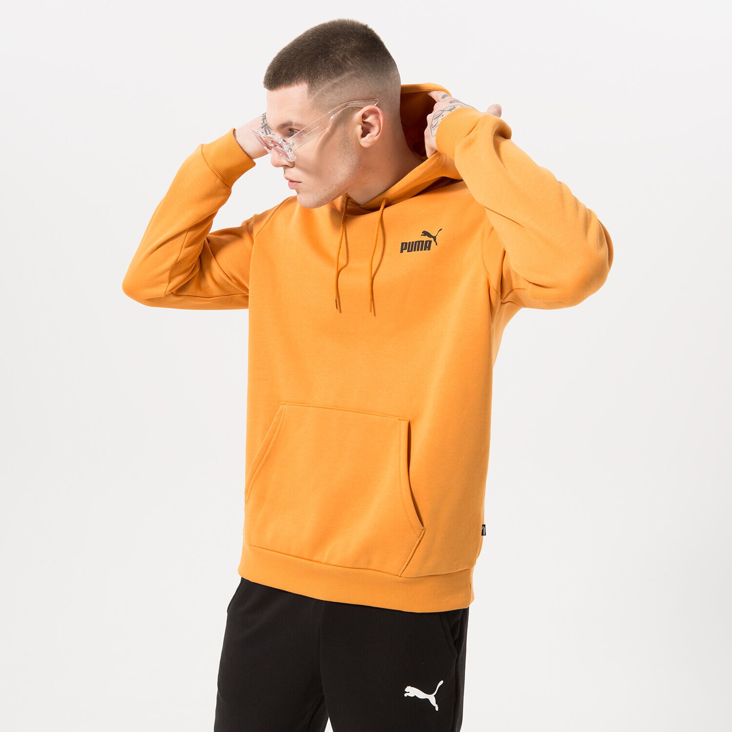Herren PUMA HOODIE ESS SMALL LOGO FL (S) 58669127 Orange