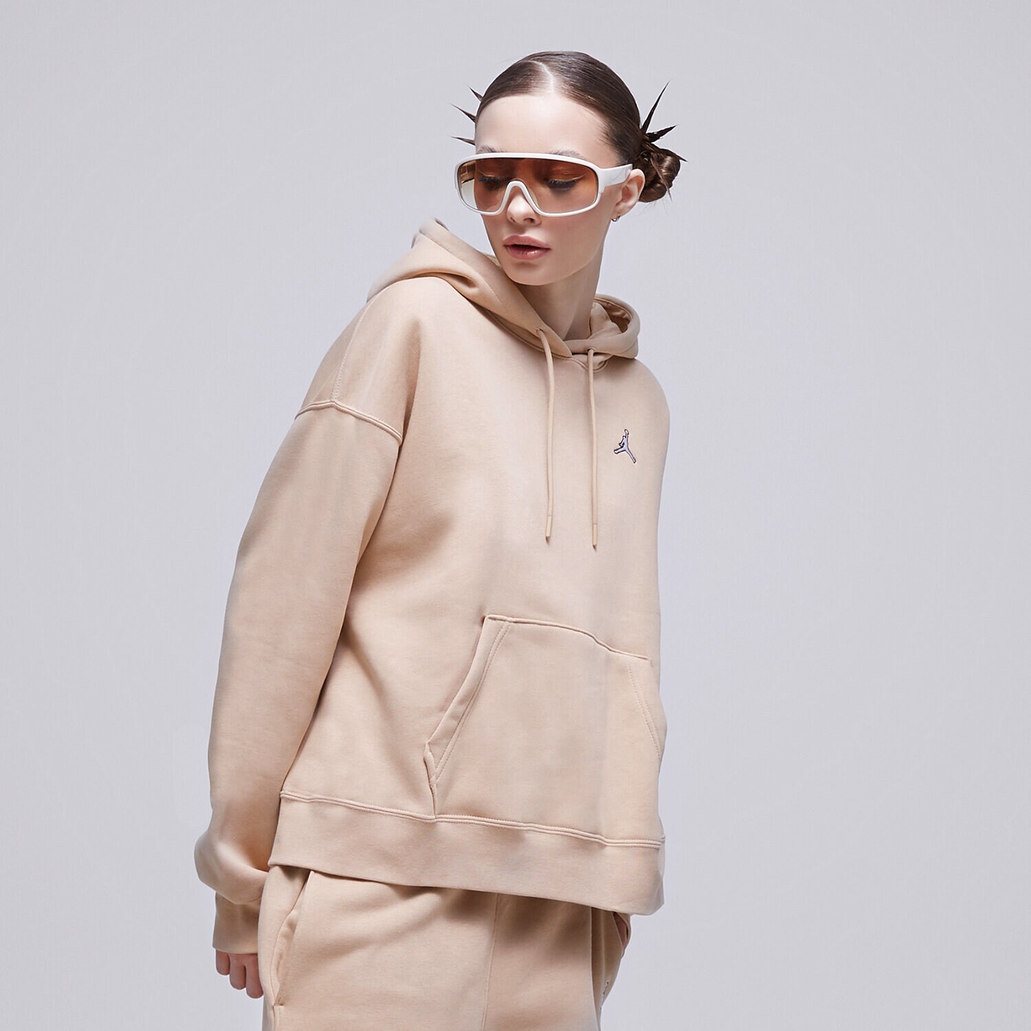 Damen JORDAN HOODIE W J BRKLN FLC PO DQ4458-277 Beige