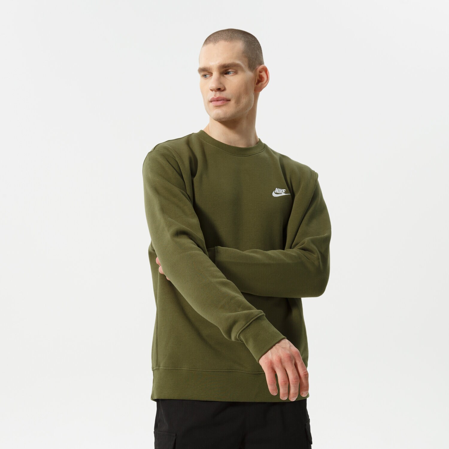 Herren NIKE SWEATSHIRT SPORTSWEAR CLUB FLEECE BV2662-327 Khaki
