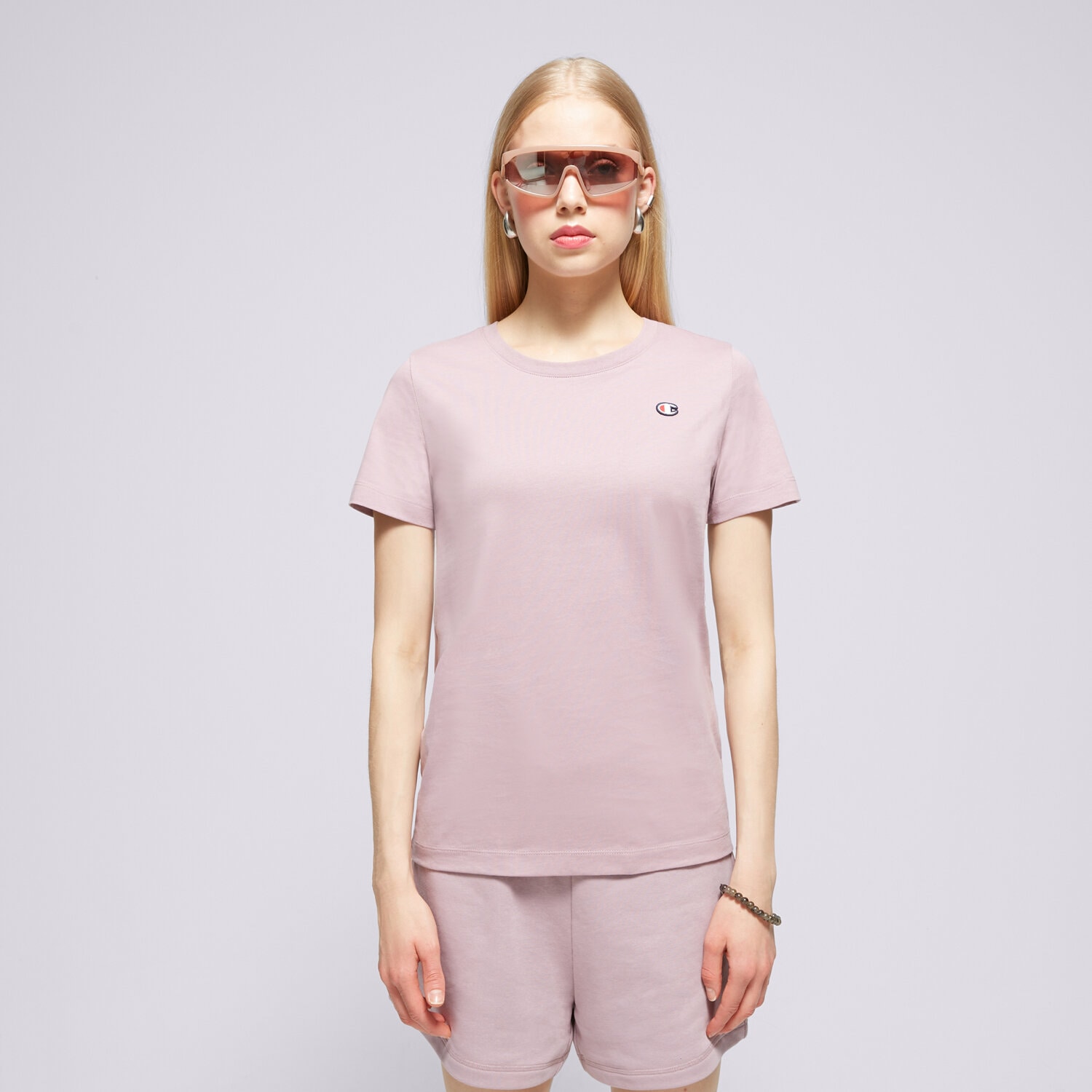 Damen T-Shirt CHAMPION T-SHIRT CREWNECK TEE 117648PS162 Violet
