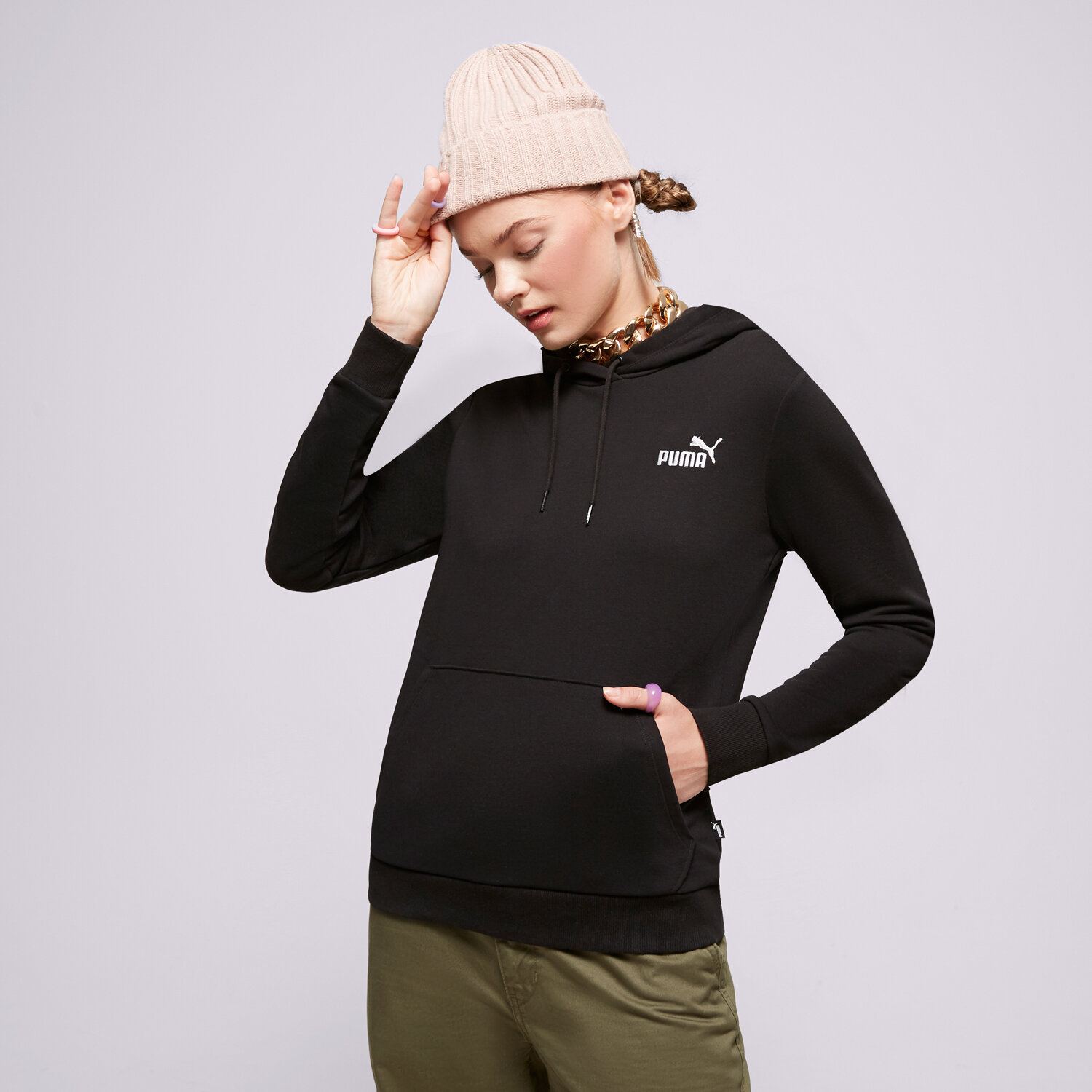 Damen PUMA HOODIE ESS+ EMBROIDERY TR 848332 01 Schwarz