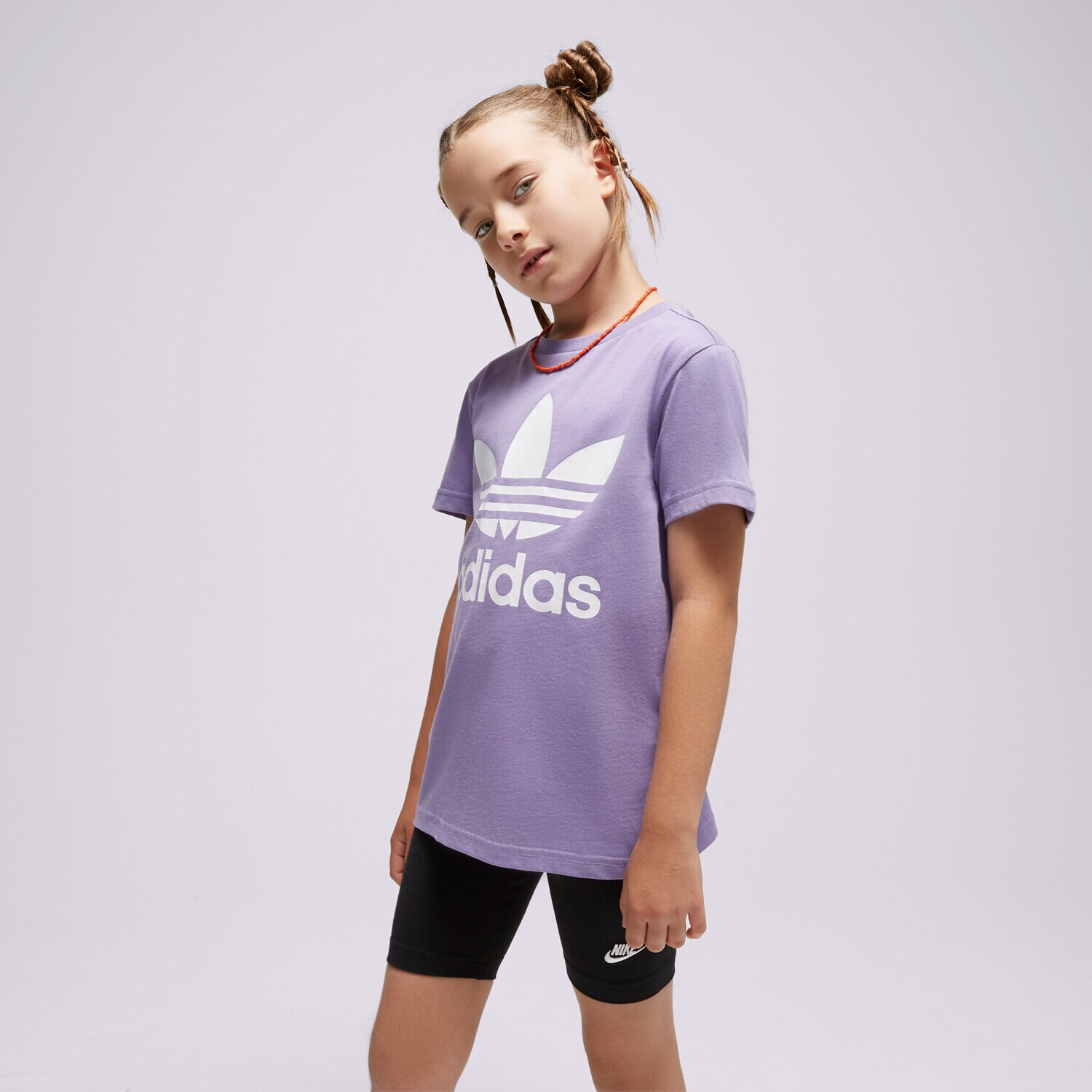 Kinder T-Shirt ADIDAS T-SHIRT TREFOIL TEE GIRL IB9934 Violet