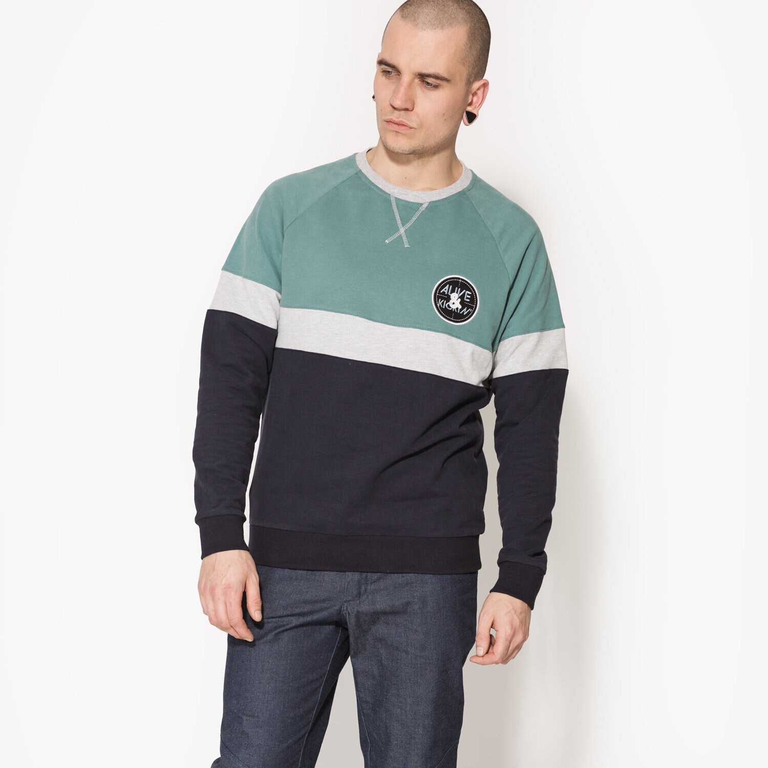 Herren CONFRONT SWEATSHIRT SILVIANO CF17BLM15001 Blau