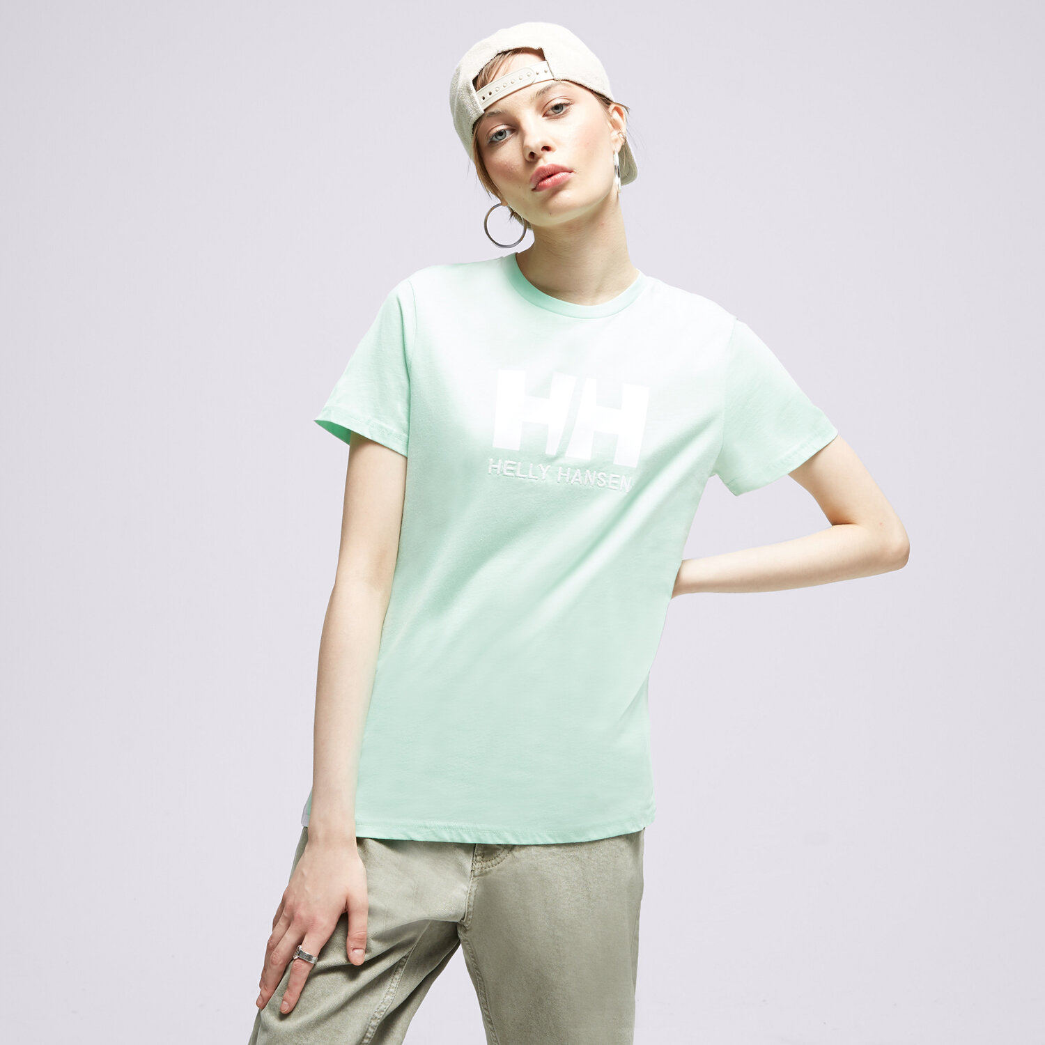 Damen T-Shirt HELLY HANSEN T-SHIRT W HH LOGO 34112419 Grün