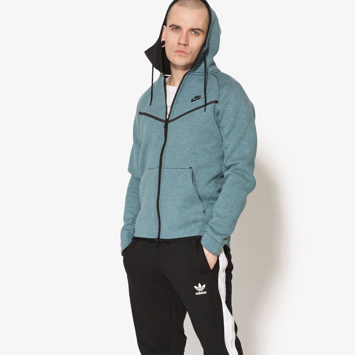 Herren NIKE SWEATSHIRT NSW TCH FLC WR 805144055 Blau