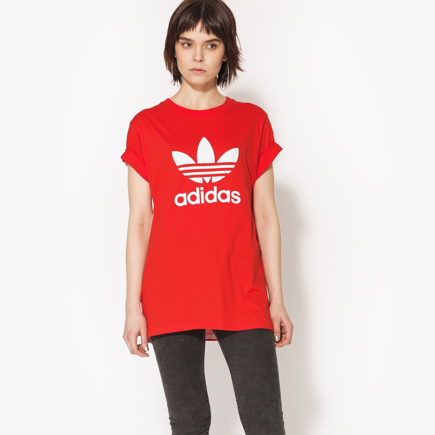 Damen T-Shirt ADIDAS T-SHIRT SS BF TREFOIL BJ8285 Rot
