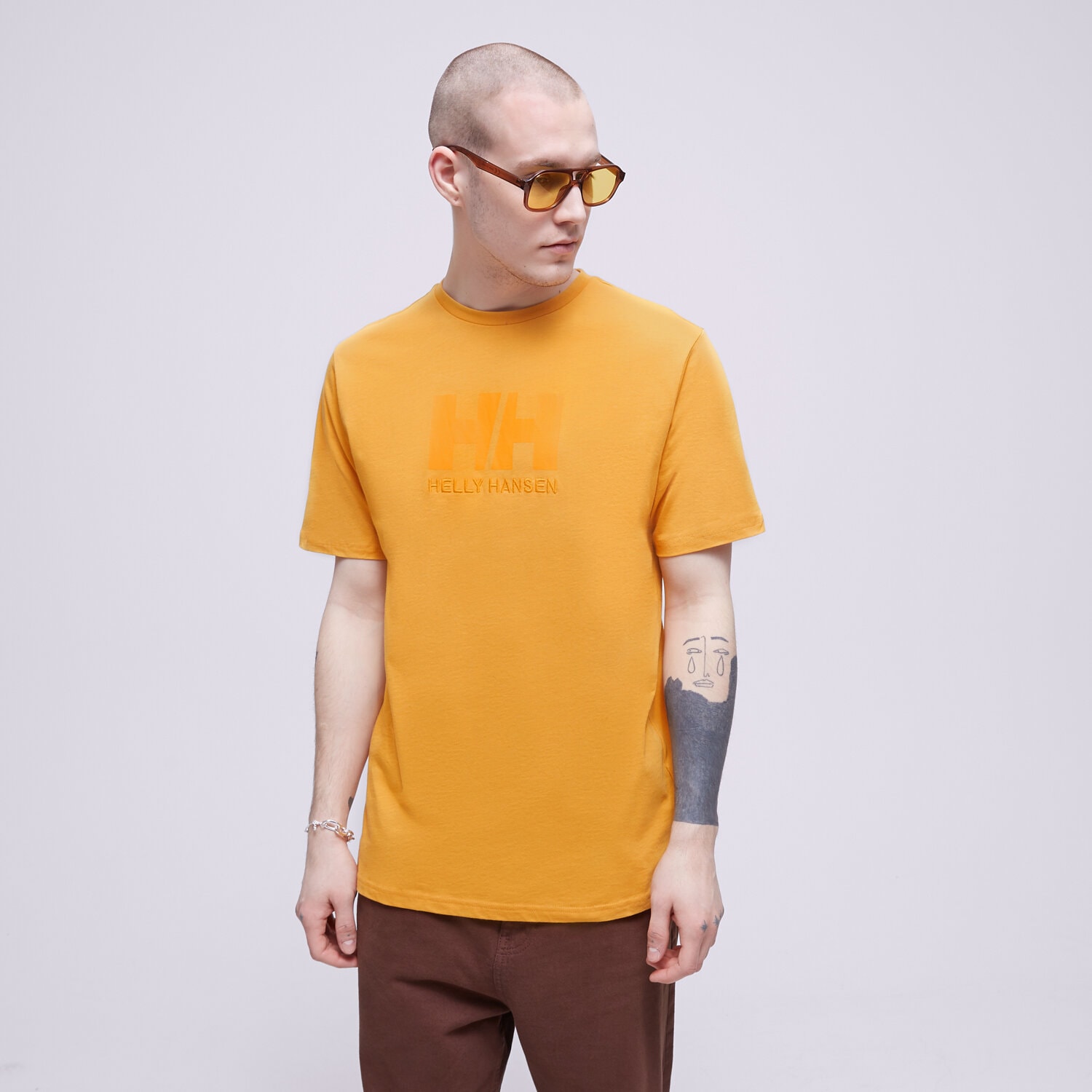 HELLY HANSEN T SHIRT HH LOGO Gelb 33979364 Sizeer