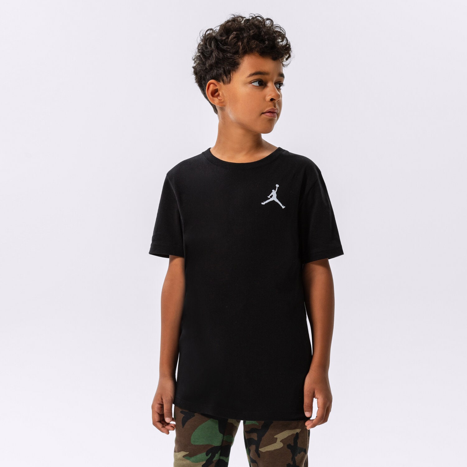 Kinder T-Shirt JORDAN T-SHIRT JUMPMAN AIR EMB BOY 95A873-023 Schwarz