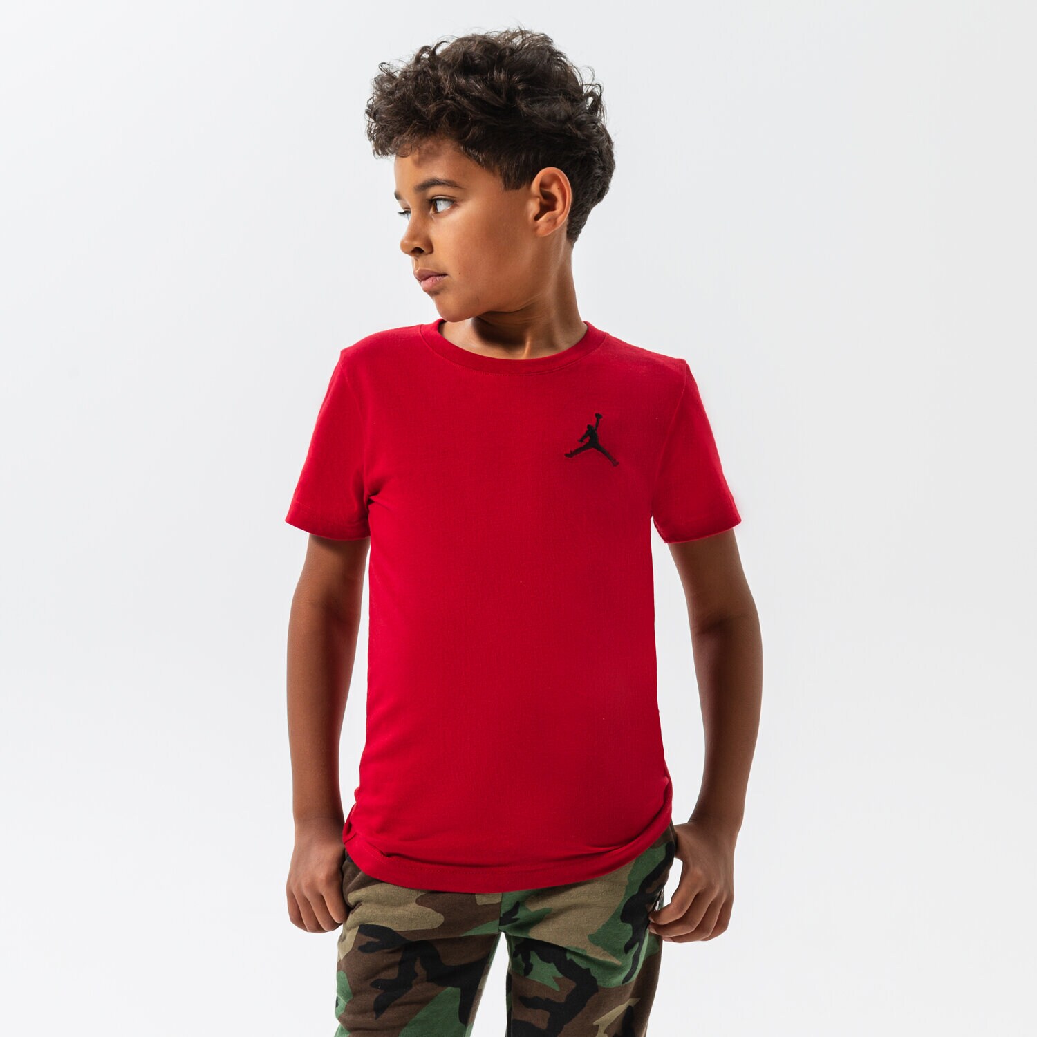 Kinder T-Shirt JORDAN T-SHIRT JUMPMAN AIR EMB BOY 95A873-R78 Dunkelrot