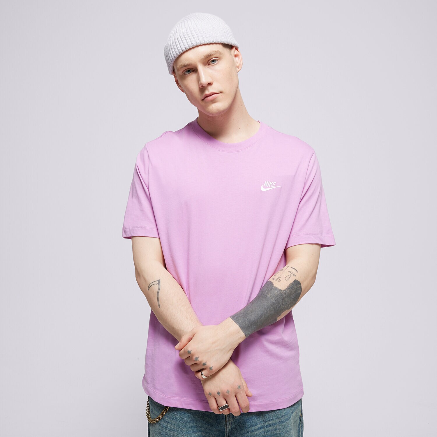 Herren T-Shirt NIKE T-SHIRT SPORTSWEAR CLUB AR4997-532 Violet