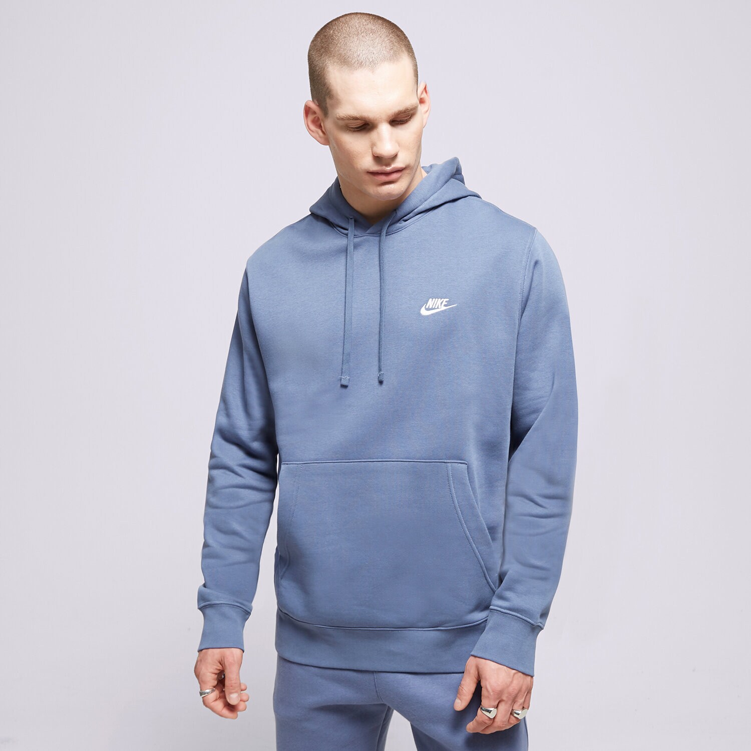 Herren NIKE HOODIE SPORTSWEAR CLUB FLEECE BV2654-491 Blau