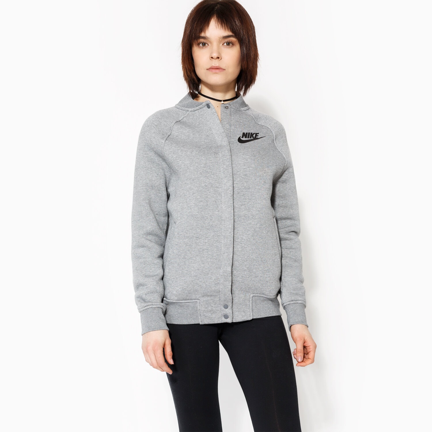Damen NIKE SWEATSHIRT NSW RALLY JKT 831735091 Grau
