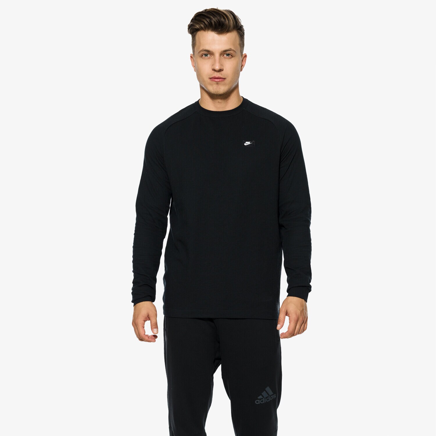 Herren NIKE SWEATSHIRT NSW MODERN CREW LT WT 846350010 Schwarz