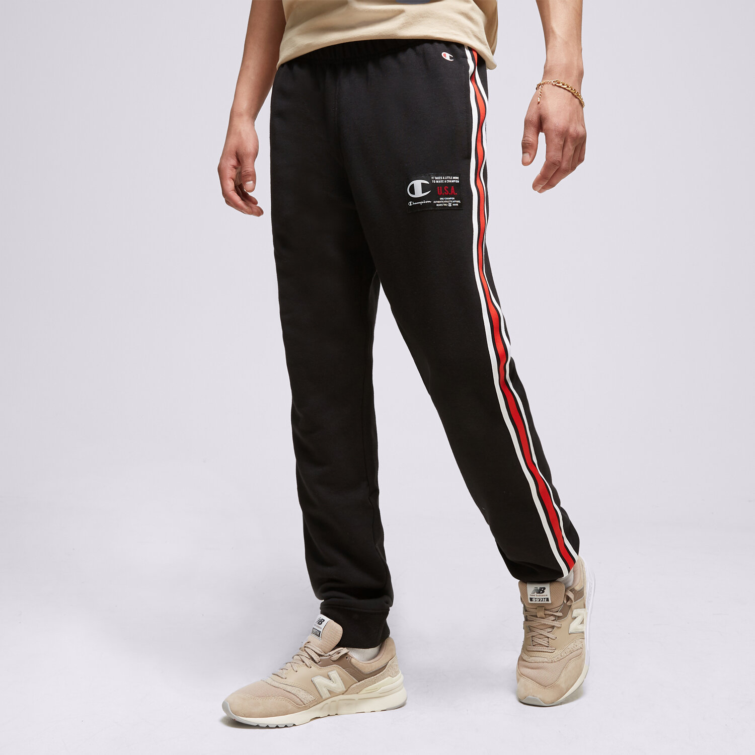 Herren Hosen CHAMPION HOSE RIB CUFF PANTS 218767KK001 Schwarz