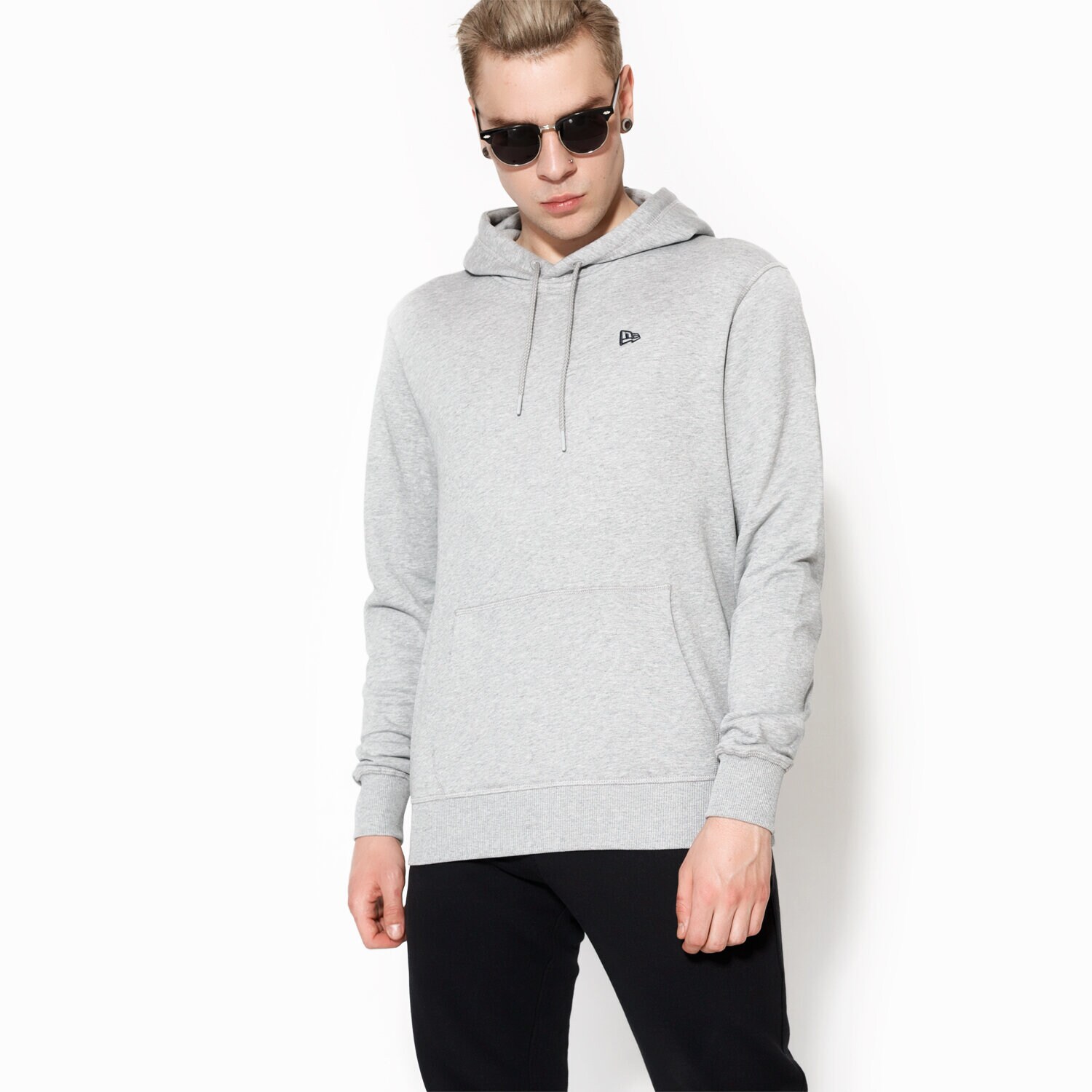 Herren NEW ERA SWEATSHIRT ESSENTIAL PO HOODY NE GRY 11419431 Grau