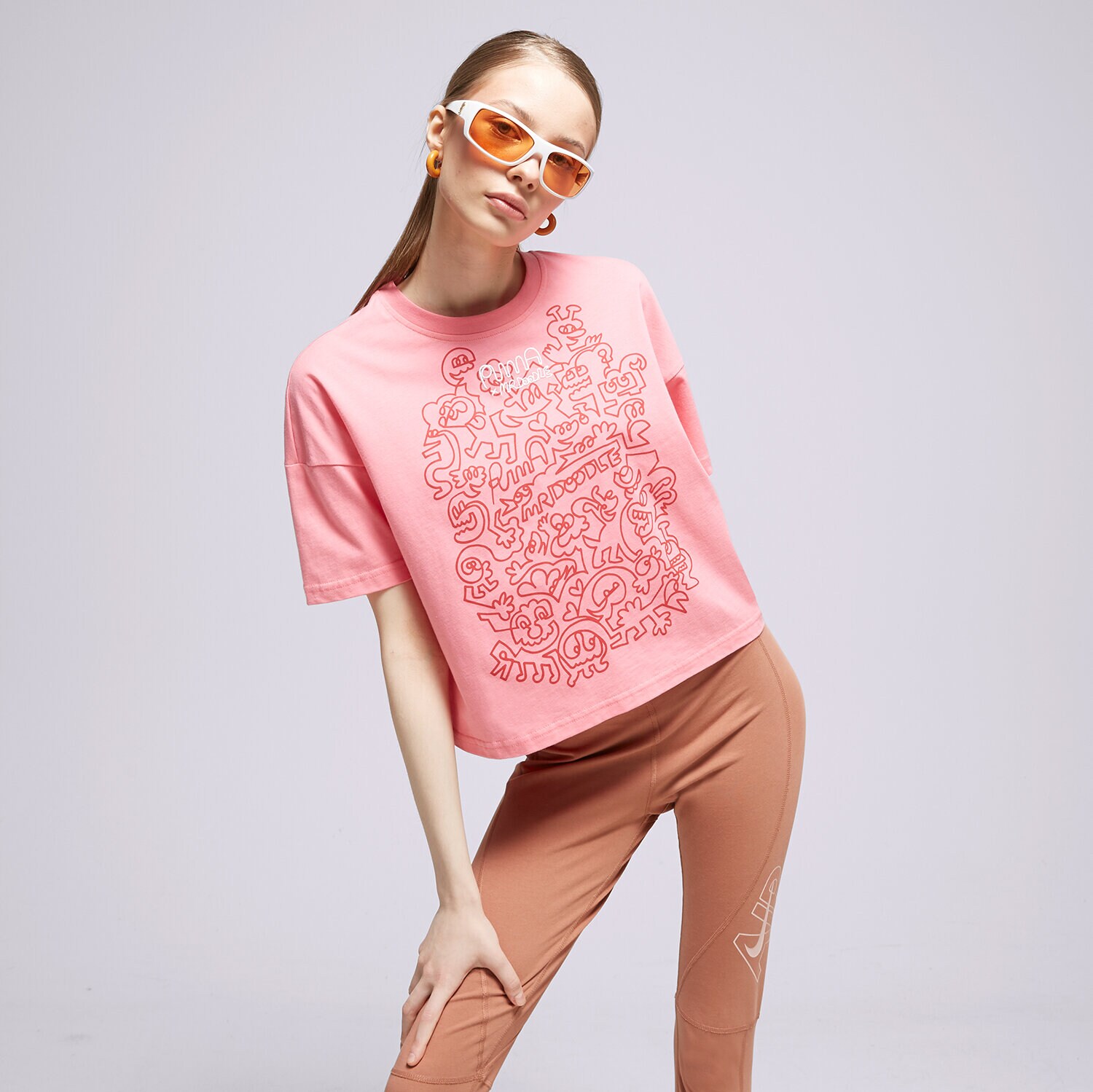 Damen T-Shirt PUMA T-SHIRT 530659 530659 81 Rosa