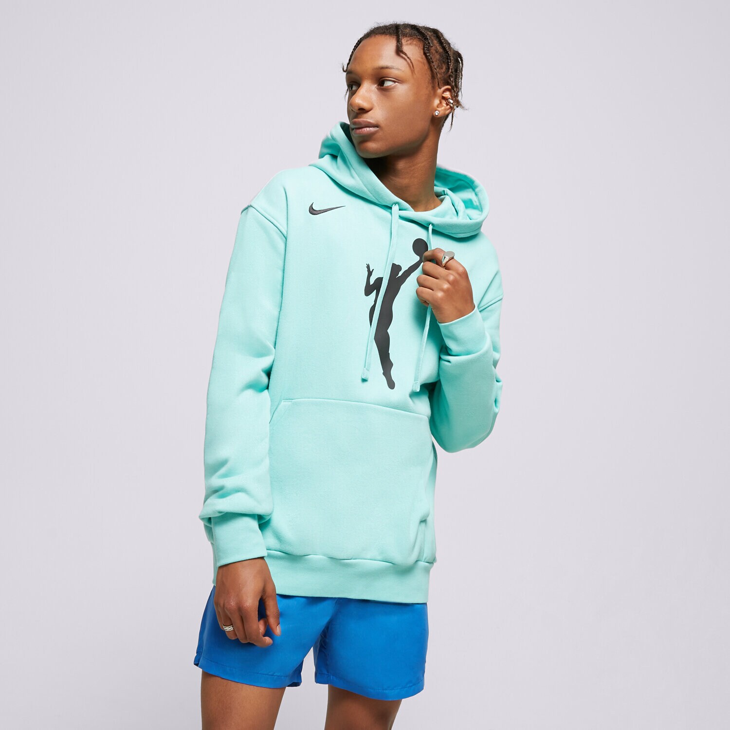 Herren NIKE HOODIE WNBA M NK PO FLC ESSNTL W13 NBA DR9596-305 Blau