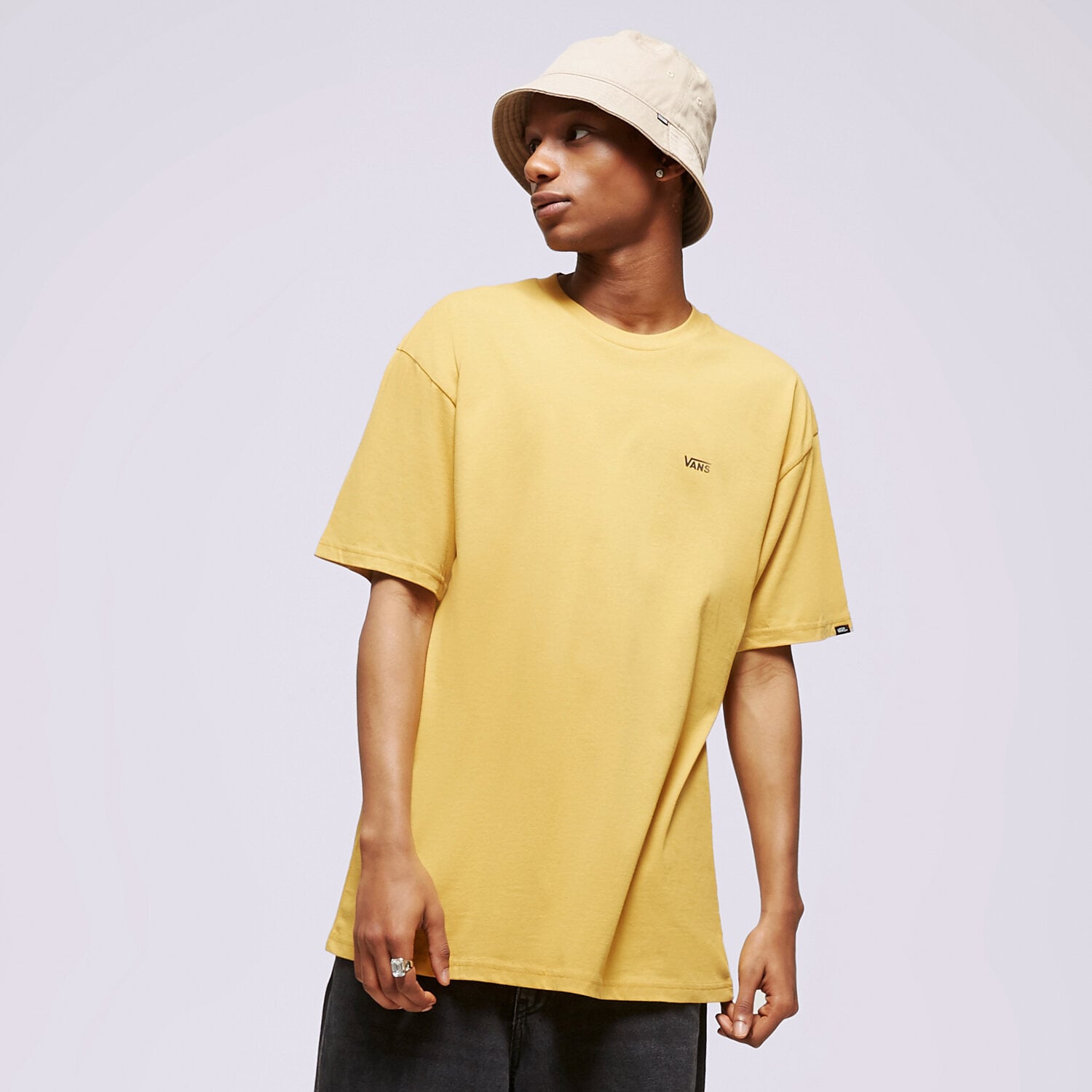 Herren T-Shirt VANS T-SHIRT MN LEFT CHEST LOGO TEE NARCISSUS VN0A3CZEBWV1 Gelb