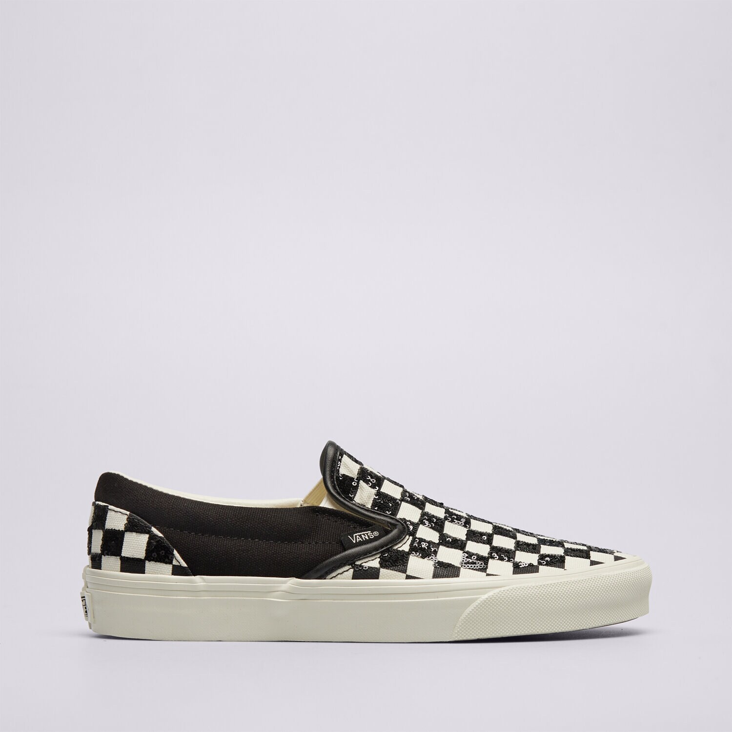 Damen Sneaker VANS CLASSIC SLIP-ON BEADED CHECKERBOARD VN000D6Y7051 Schwarz