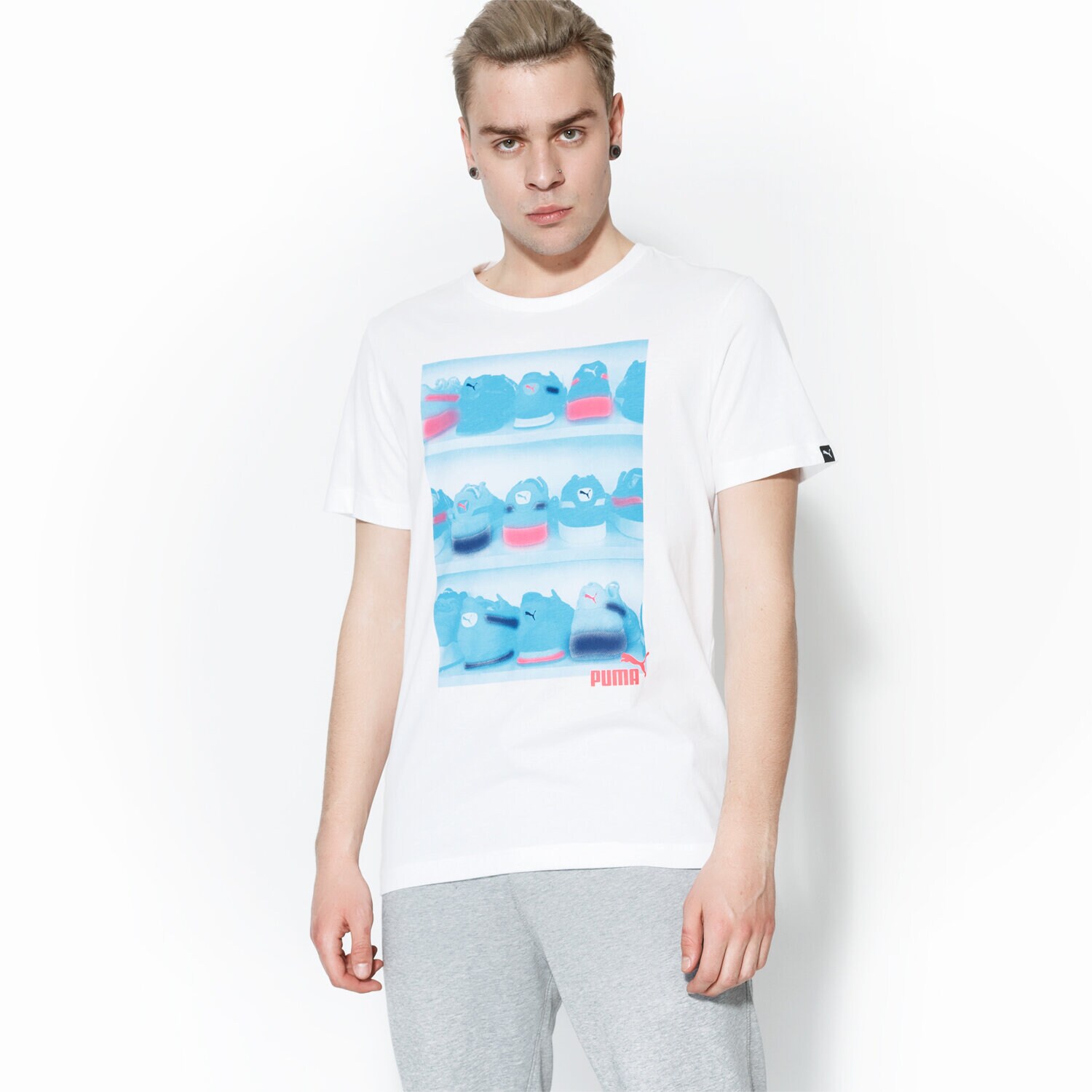 Herren T-Shirt PUMA T-SHIRT SS SNEAKER PHOTO TEE 59093502 Weiß