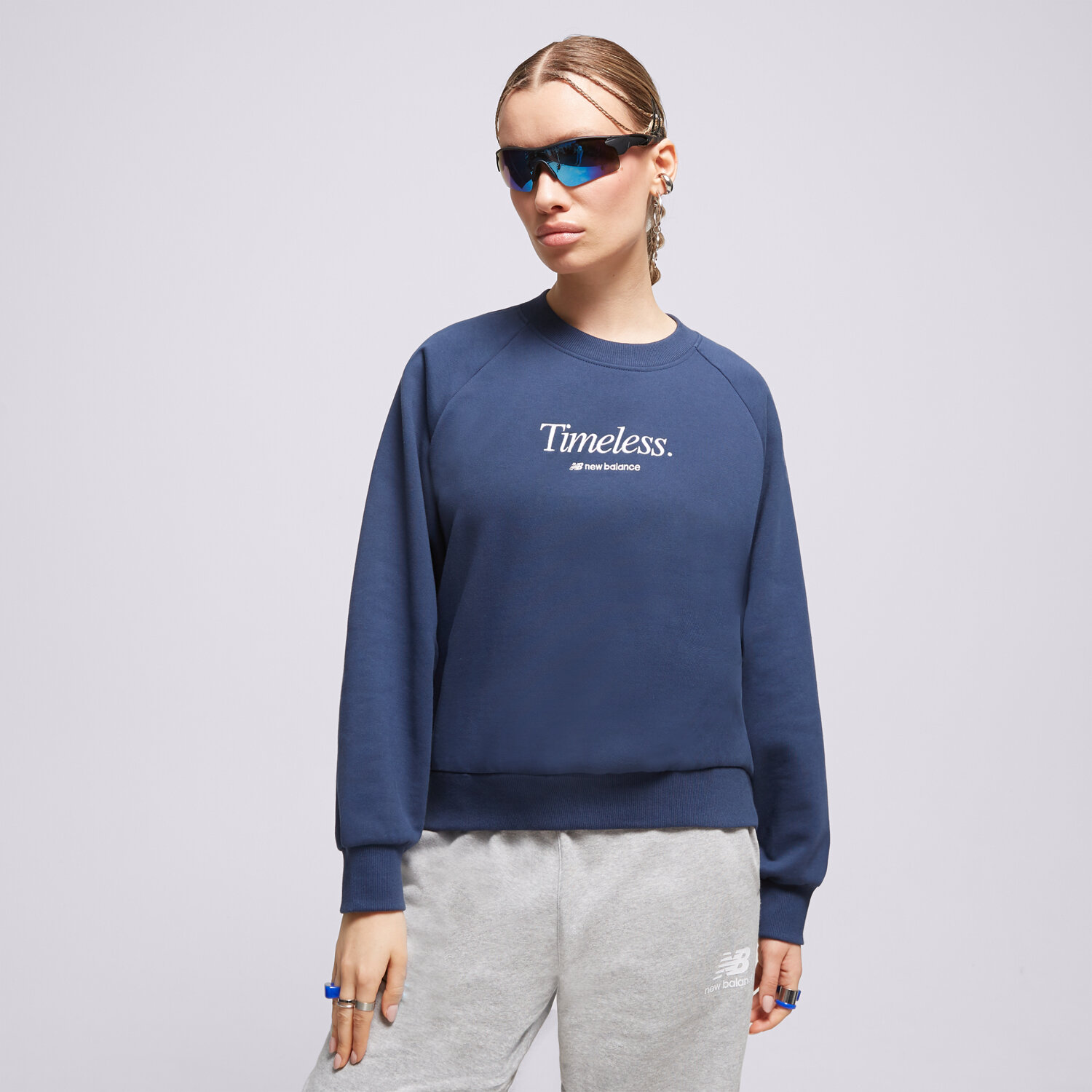 Damen NEW BALANCE SWEATSHIRT ATHLETICS   ICONO-GRAPHIC CREW WT31557NNY Dunkelblau