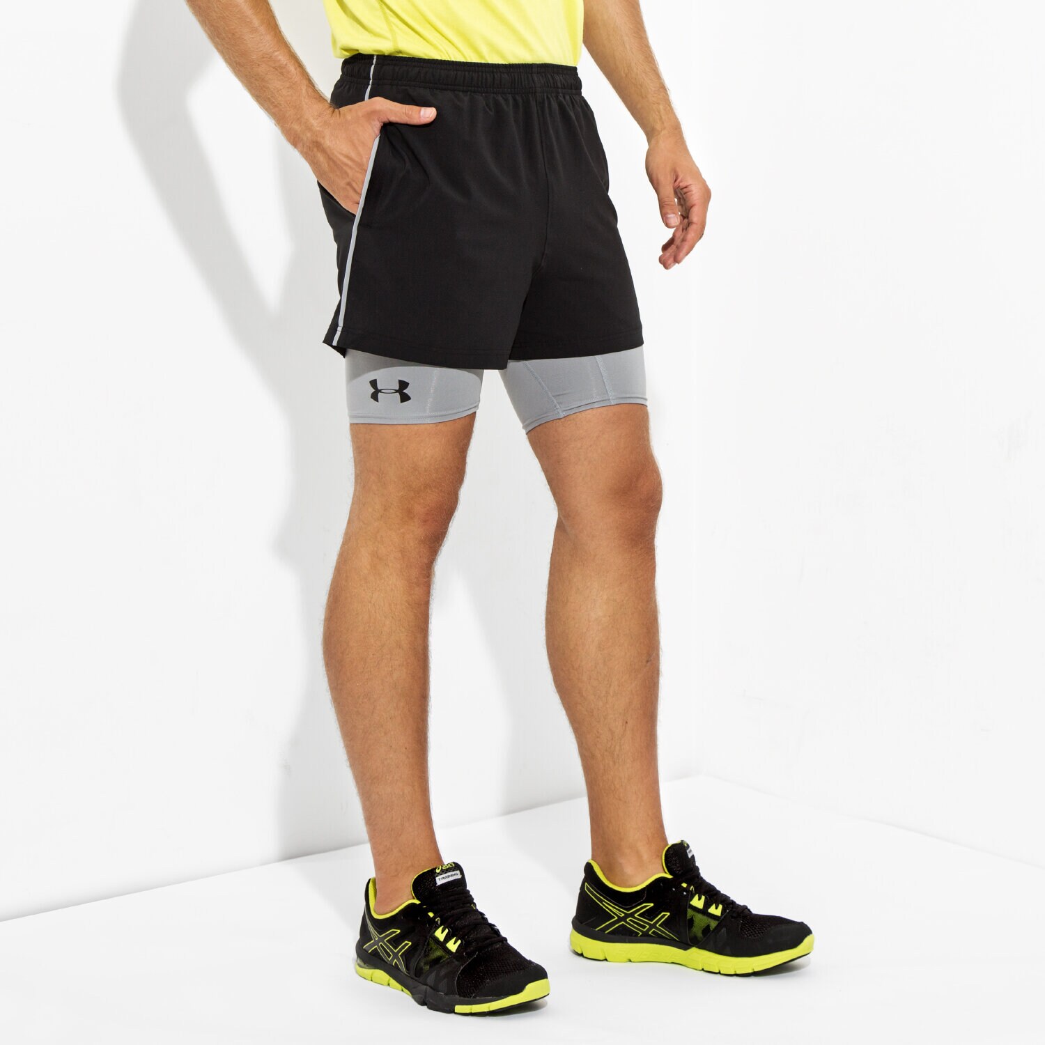 Herren Shorts UNDER ARMOUR SHORTS MIRAGE 2 I N1 SHORT 1271948001 Schwarz