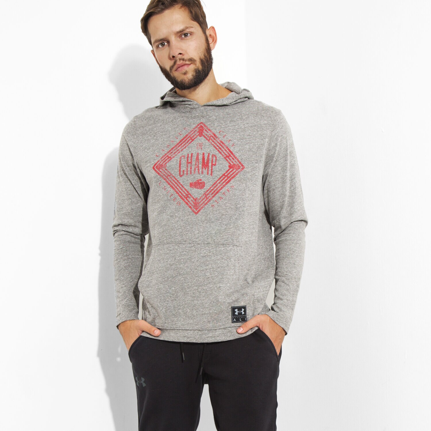 Herren UNDER ARMOUR SWEATSHIRT ICONS OF WI LL CLAY TR 1282315082 Grau
