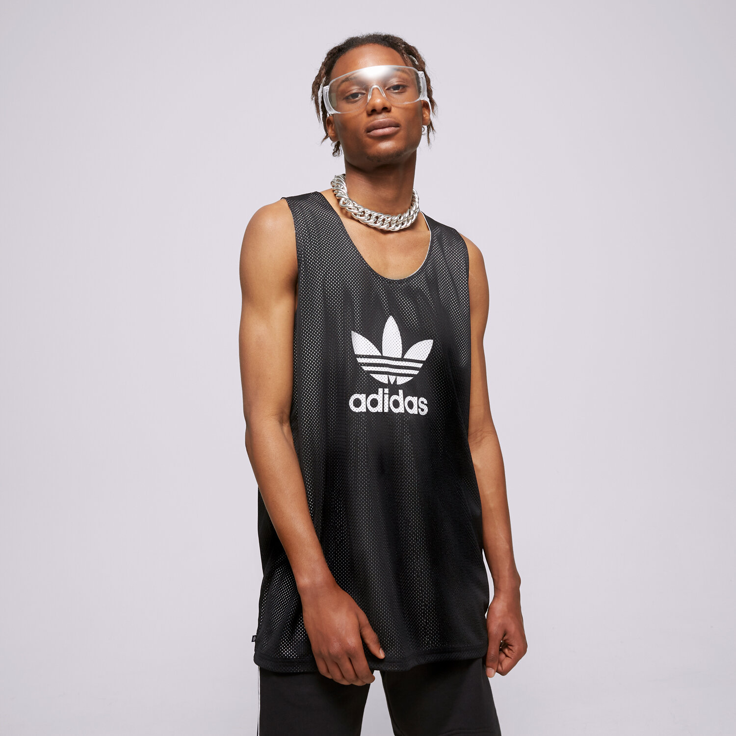 Herren Hosen ADIDAS TANK BBALL TREFO JSY HS2067 Schwarz