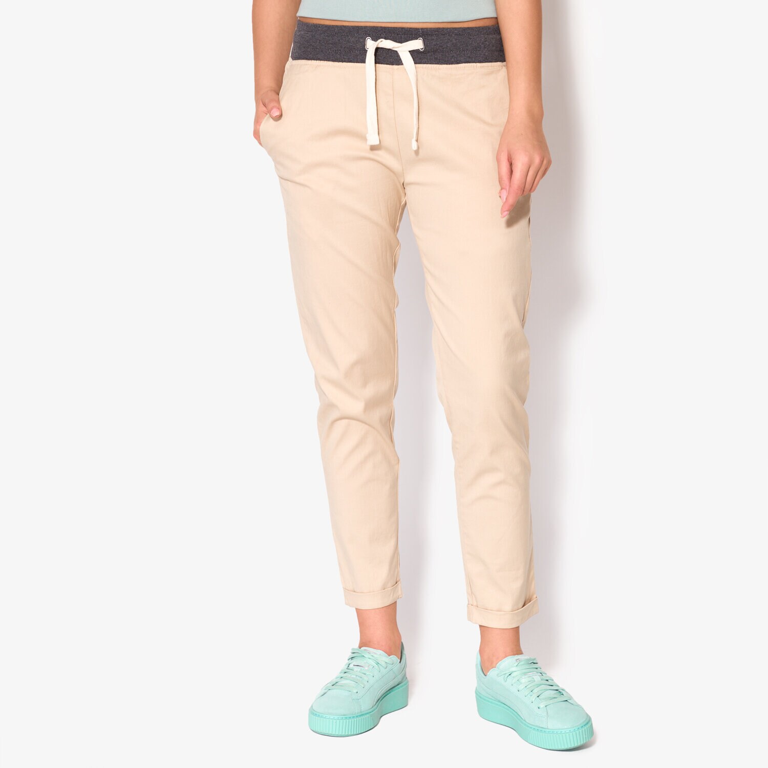 Damen Hosen CONFRONT HOSE MAUN CF17SPD28001 Beige